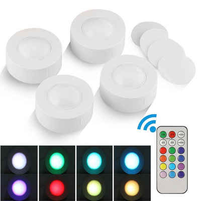 oyajia Nachtlicht LED Nachtlicht RGB-Farbwechsel, LED Nachtlicht mit Fernbedienung, LED fest integriert, Drucktaste Druck Sensor Leuchte, Touch Nachtlampe