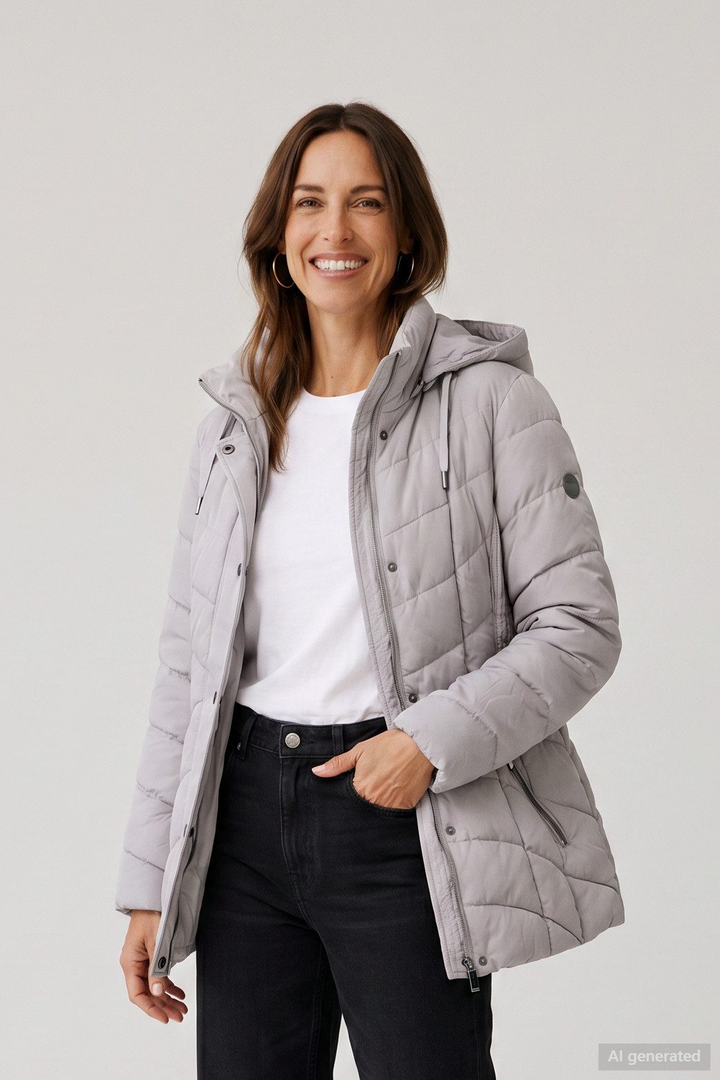 Barbara Lebek Steppjacke wattierte Damenjacke, Herbstjacke oder Übergangsjacke