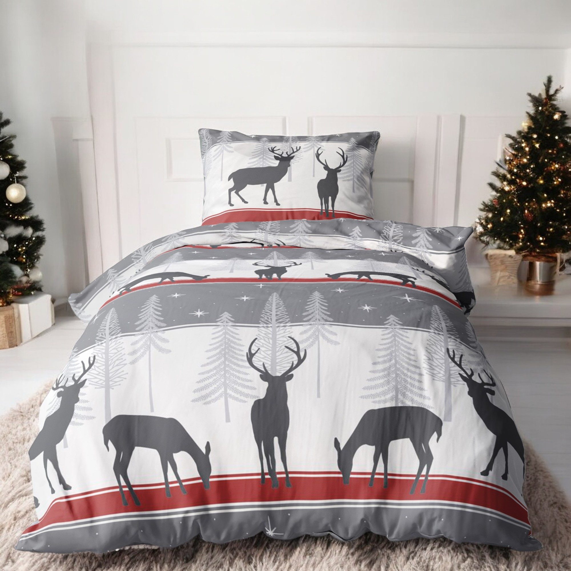 LINKHOFF Bettwäsche Winter Weihnachtsbettwäsche Cosy Christmas günstig online kaufen