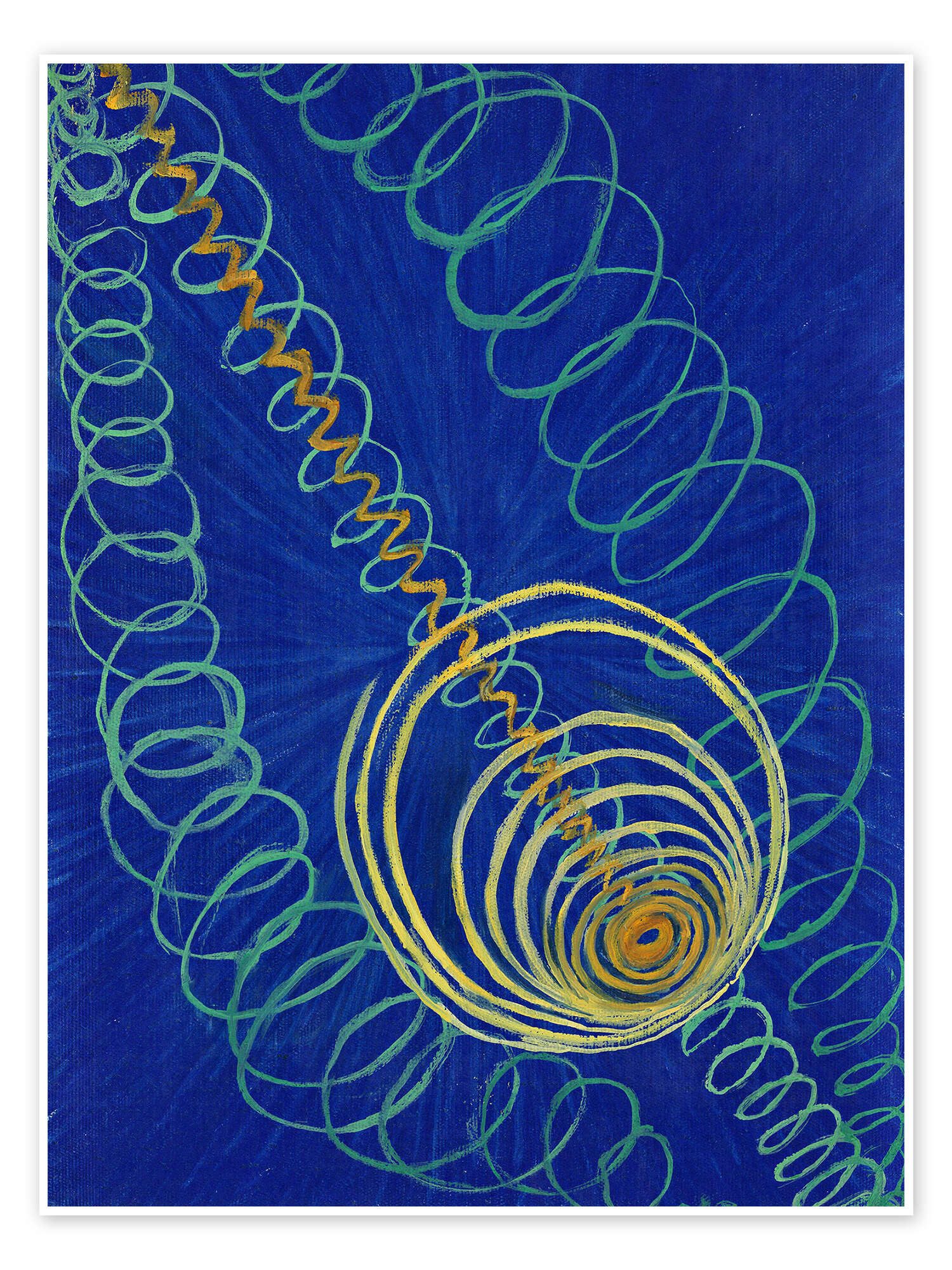 Posterlounge Wandbild Gruppe I, Primordial Chaos, Nr. 16, aus der WU/Rose-Serie, 1906, Hilma af Klint, erhältlich als Poster, Leinwandbild, Wandsticker oder Acrylglasbild
