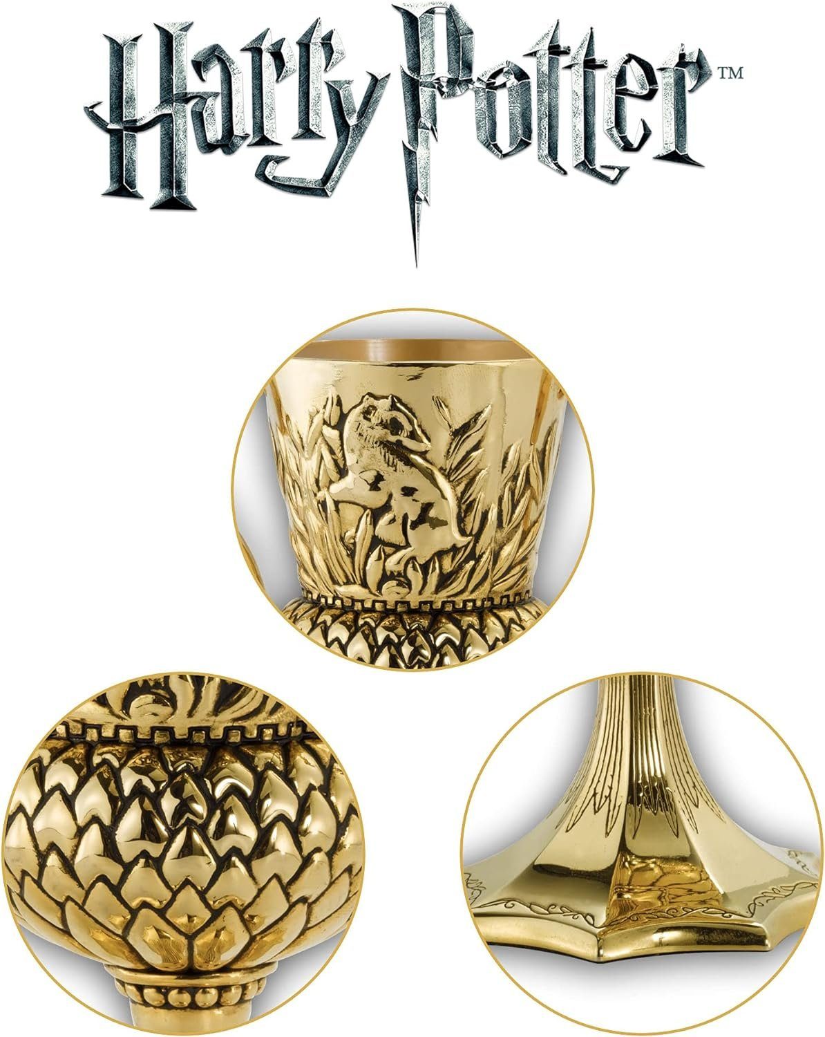 offiziell Kelch Harry lizensiertes Noble The Potter Collection Hufflepuff Nachbildung Replik, Sammelfigur Merchandise Original