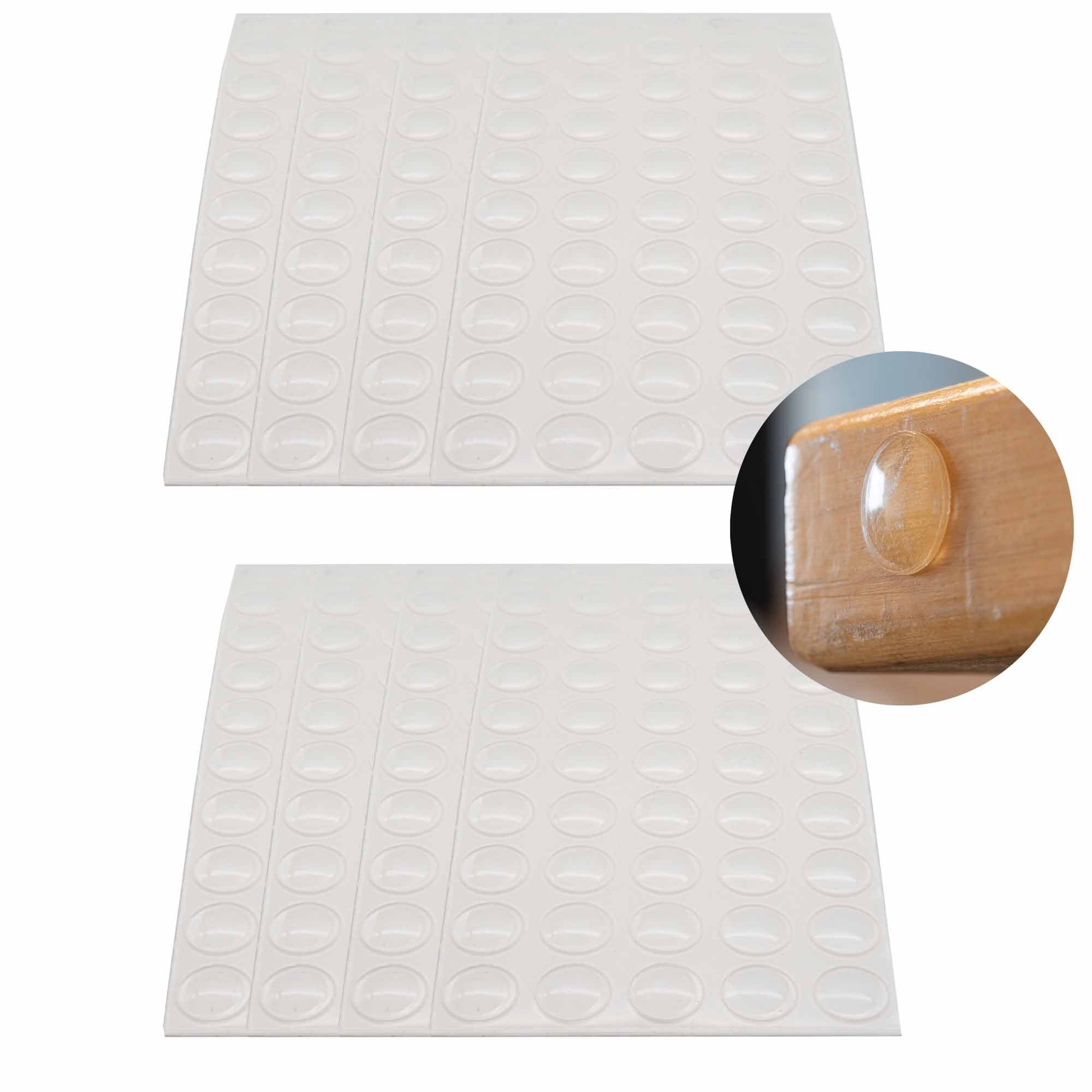 BENSON Anschlagpuffer Anschlagpuffer Elastikpuffer Selbstklebend, (400 St), Schutzpuffer, Wandschutz, Möbelschutz