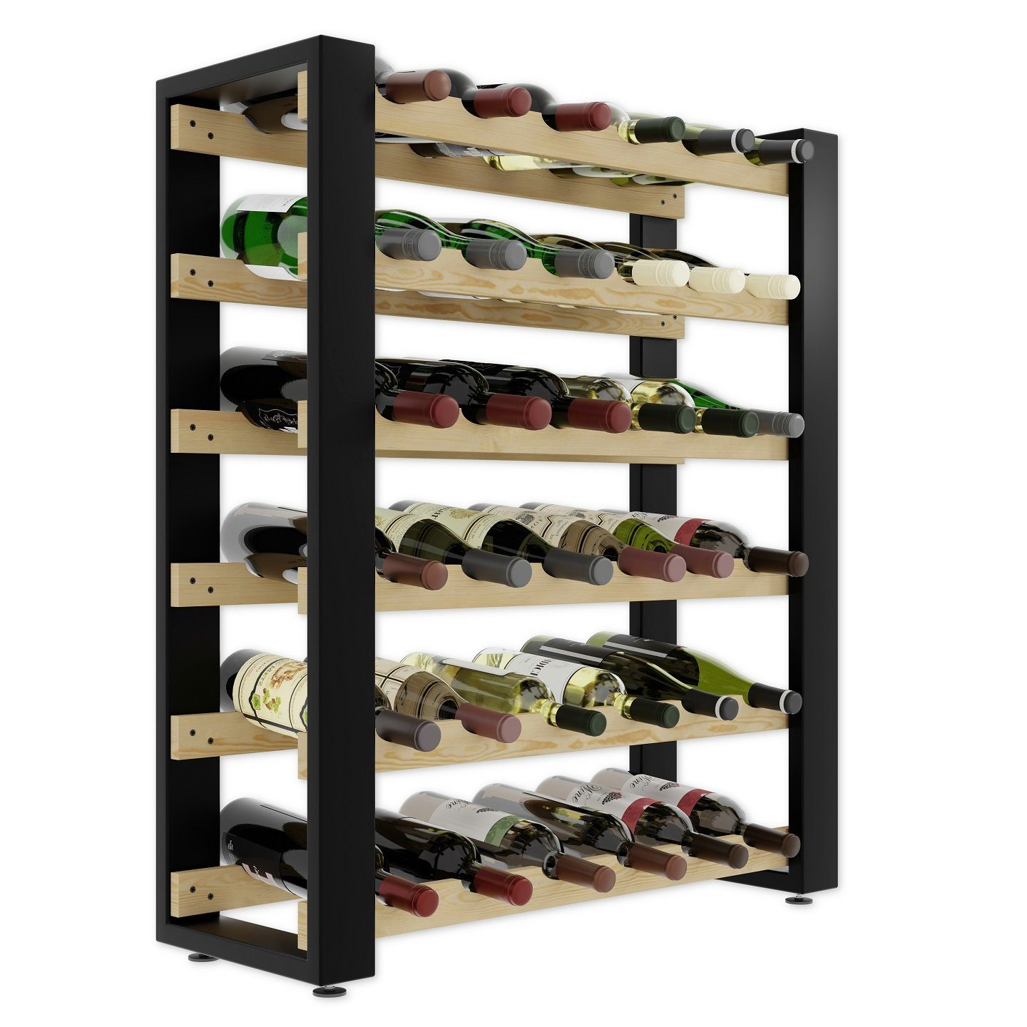 Lenmar Weinregal LOFT Weinregal aus Holz,Flaschenregal,Kellerregal,Regale,W günstig online kaufen