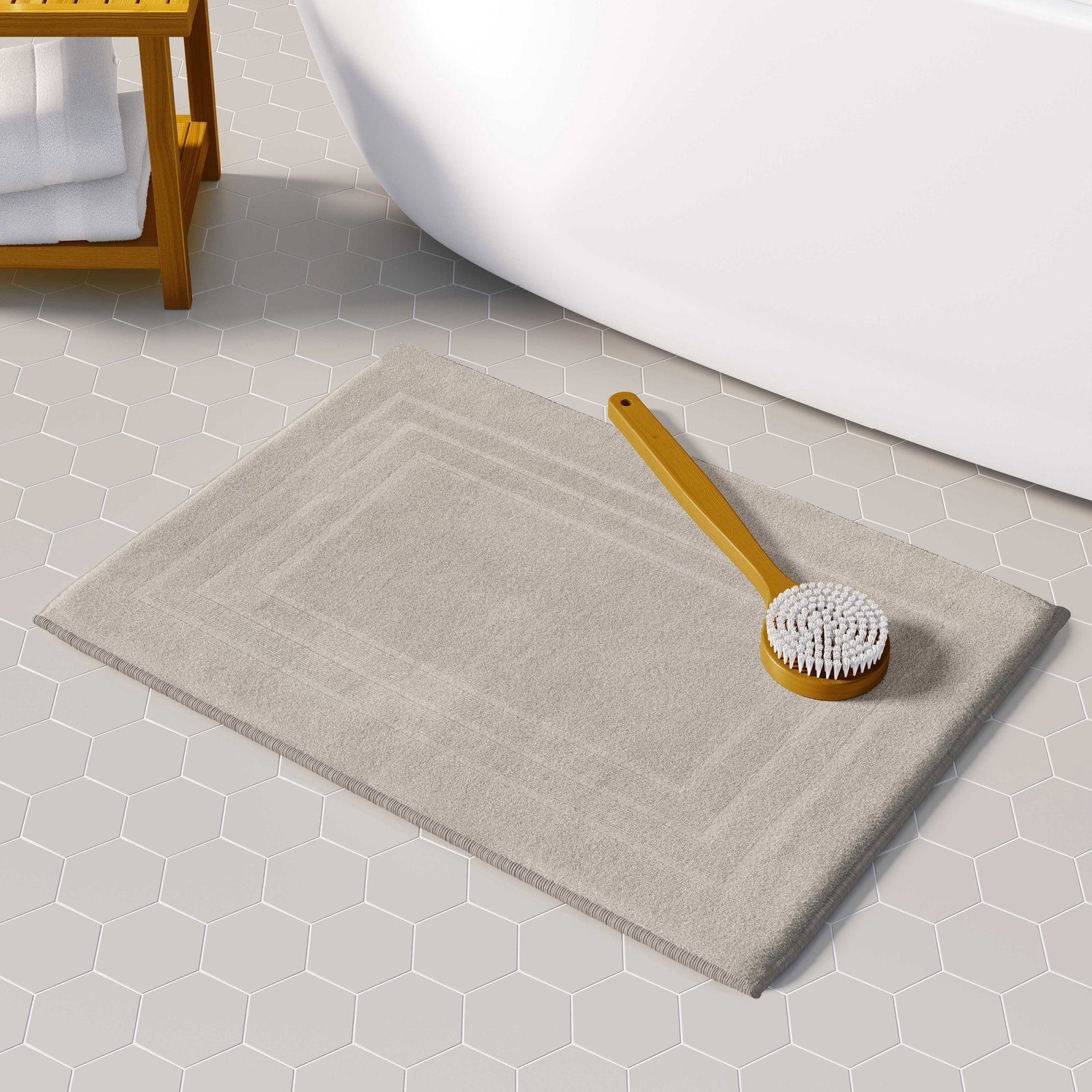 CLASS HOME COLLECTION Duschmatte 2er-Pack Frottee Duschvorleger 50x70 cm, f günstig online kaufen