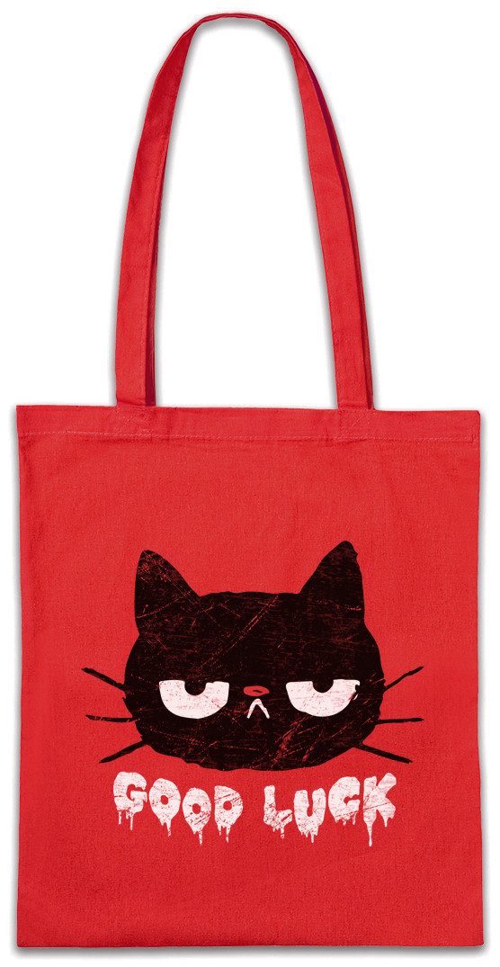 Beuteltasche Cat Good Luck Stofftasche Cat Katze Liebe Cats Katzen Fun Sucht