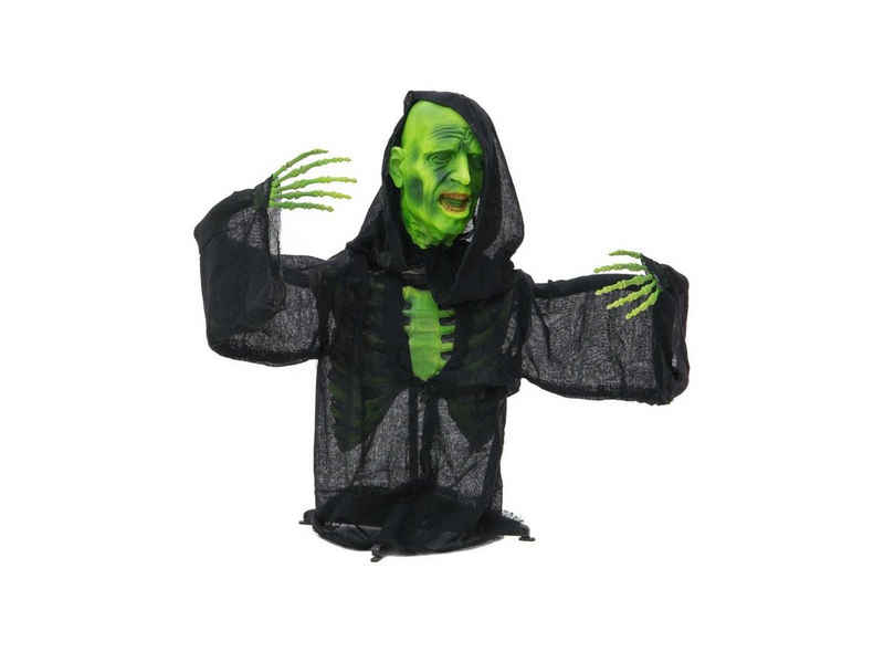 EUROPALMS Dekofigur »Halbierter grüner Zombie - Halloween Figur 73cm - Lichteffekt - gruselig«