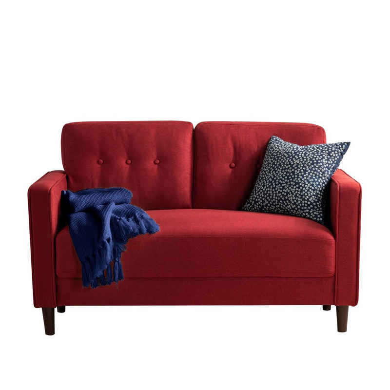ZINUS Sofa MIKHAIL Klassisches Rotes Gepolstertes Sofa, Sofa in einer Box