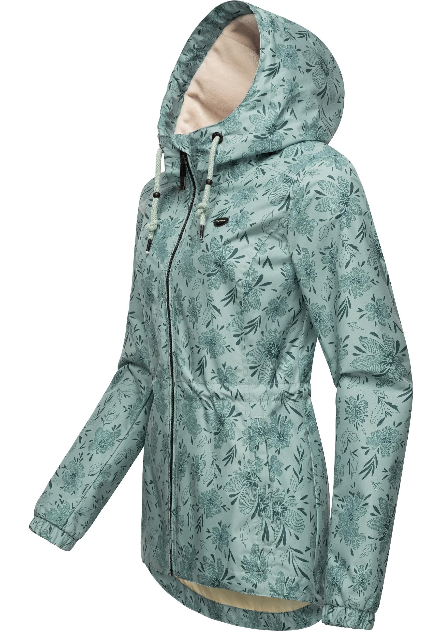 Ragwear Outdoorjacke Dankka Spring Wasserdichte Damen Jacke mit floralem Al günstig online kaufen