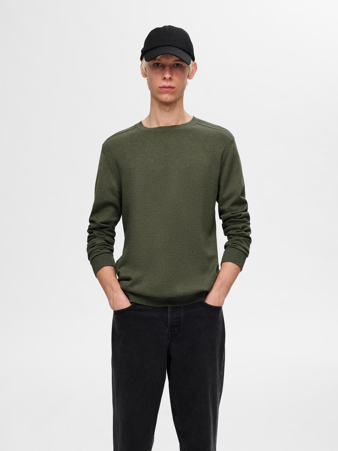Selected Strickpullover SLHBERG CREW NECK NOOS günstig online kaufen
