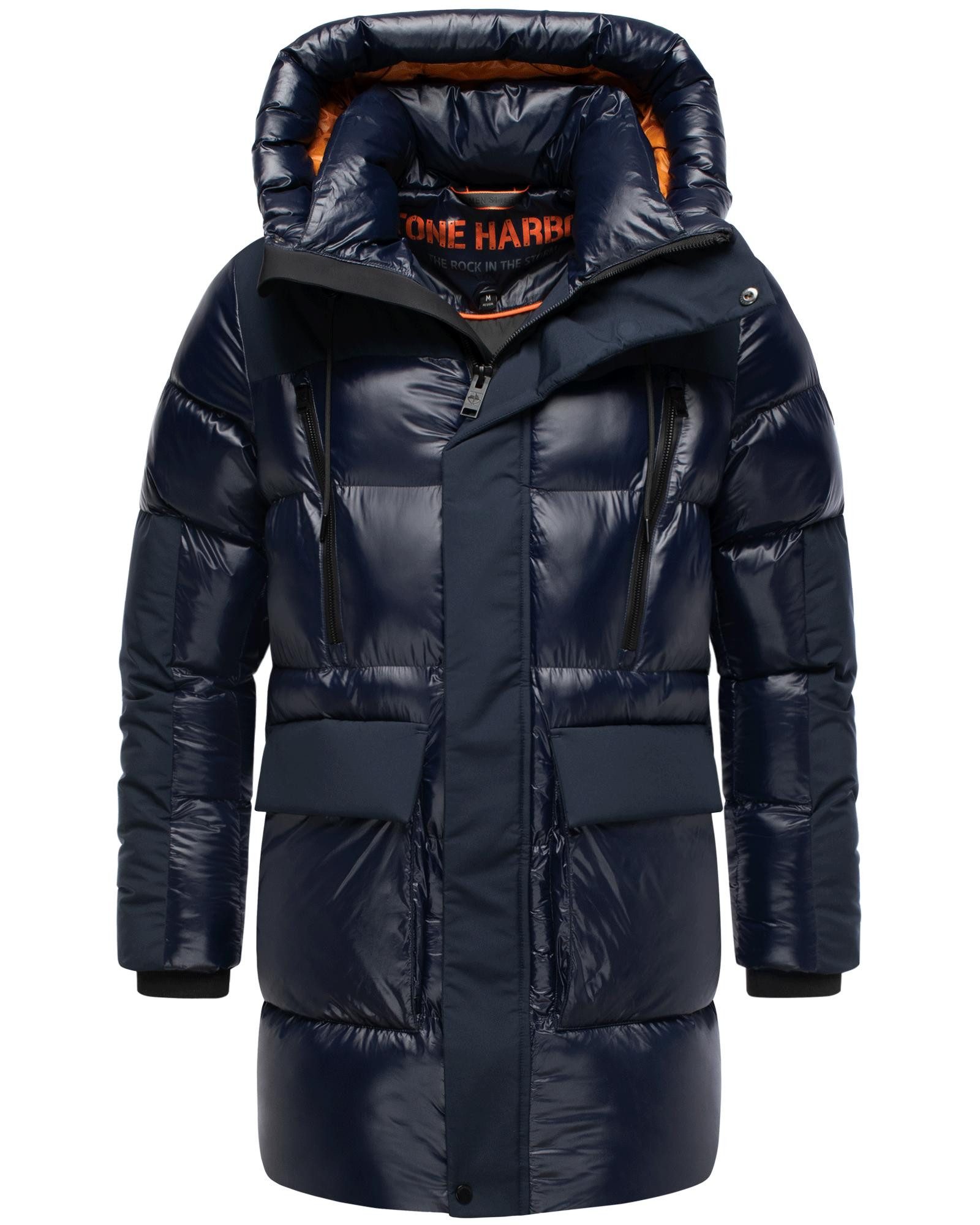 Stone Harbour Kurzmantel Nelioon XX Gesteppter Wintermantel mit Kapuze
