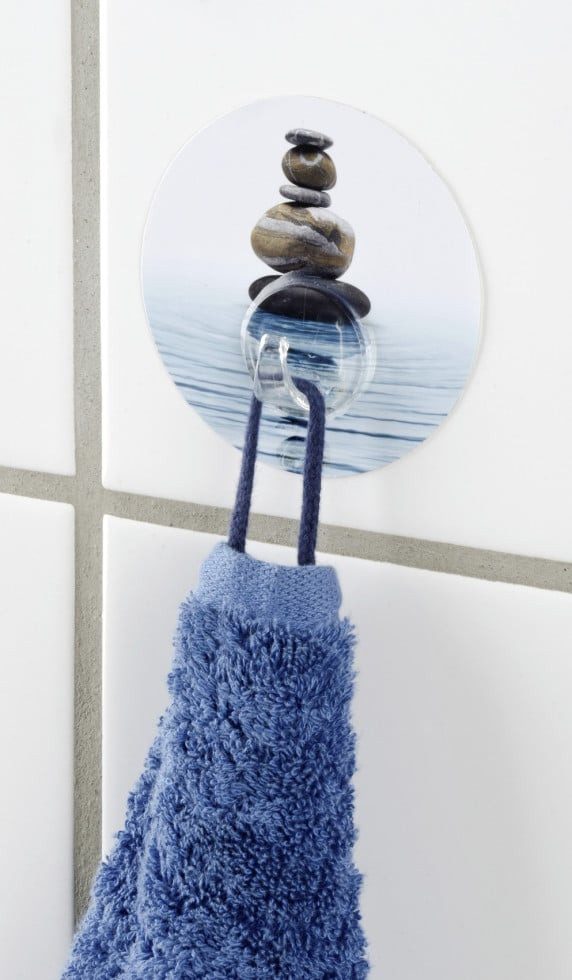 WENKO Handtuchhaken Wenko Static-Loc Wandhaken Uno Kunststoff, Design: günstig online kaufen