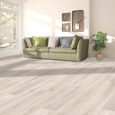 Floordirekt Vinylboden CV-Belag Albus, Erhältlich in vielen Größen, Bodenbelag, nutzbar mit Fußbodenheizung