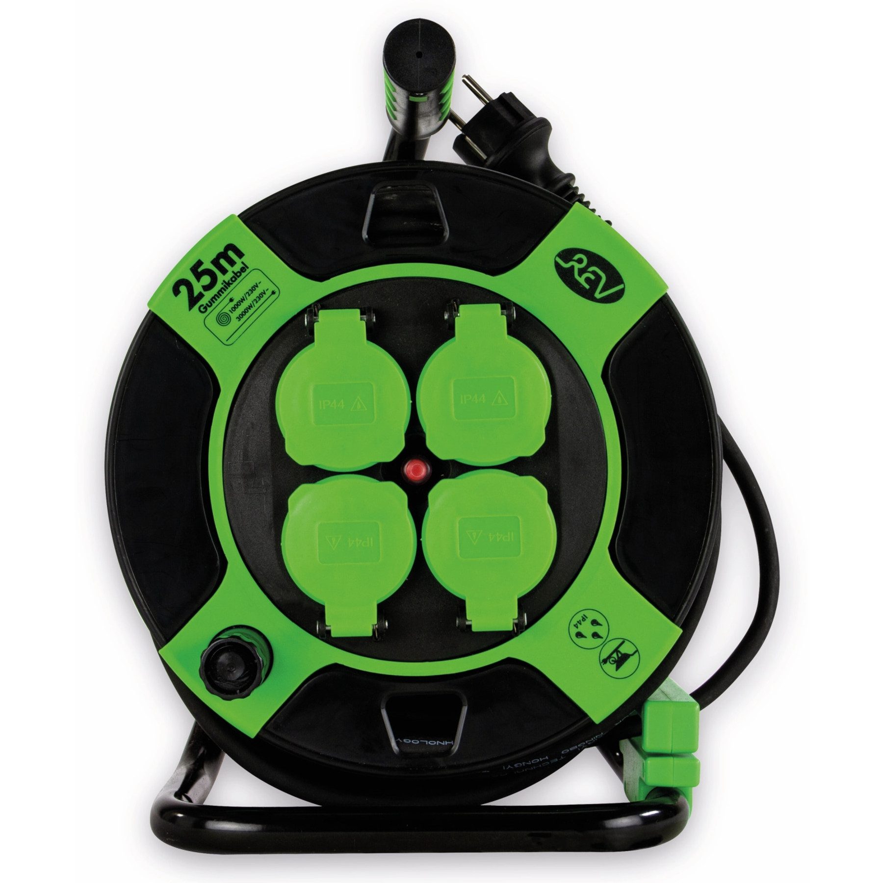 REV REV Электропроводtrommel H05RR, 4-fach, 25 m Электропроводtrommel