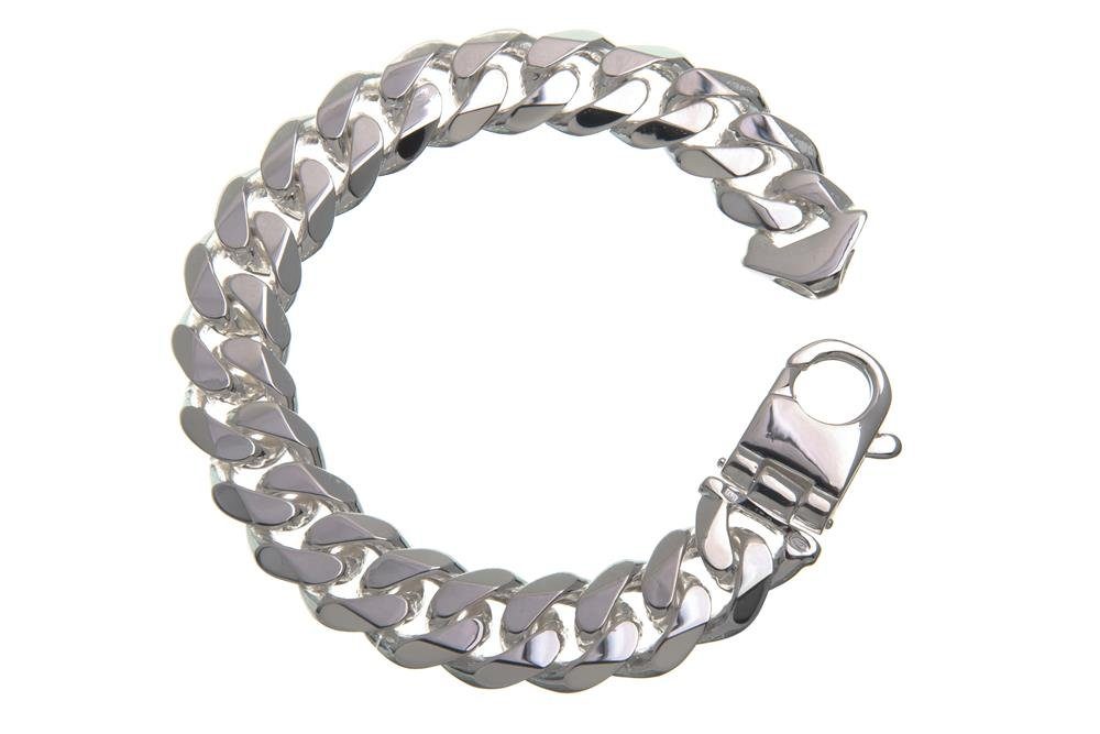Silberarmband Panzerkette Armband 16mm - 925 Silber, Länge wählbar von 19-25cm