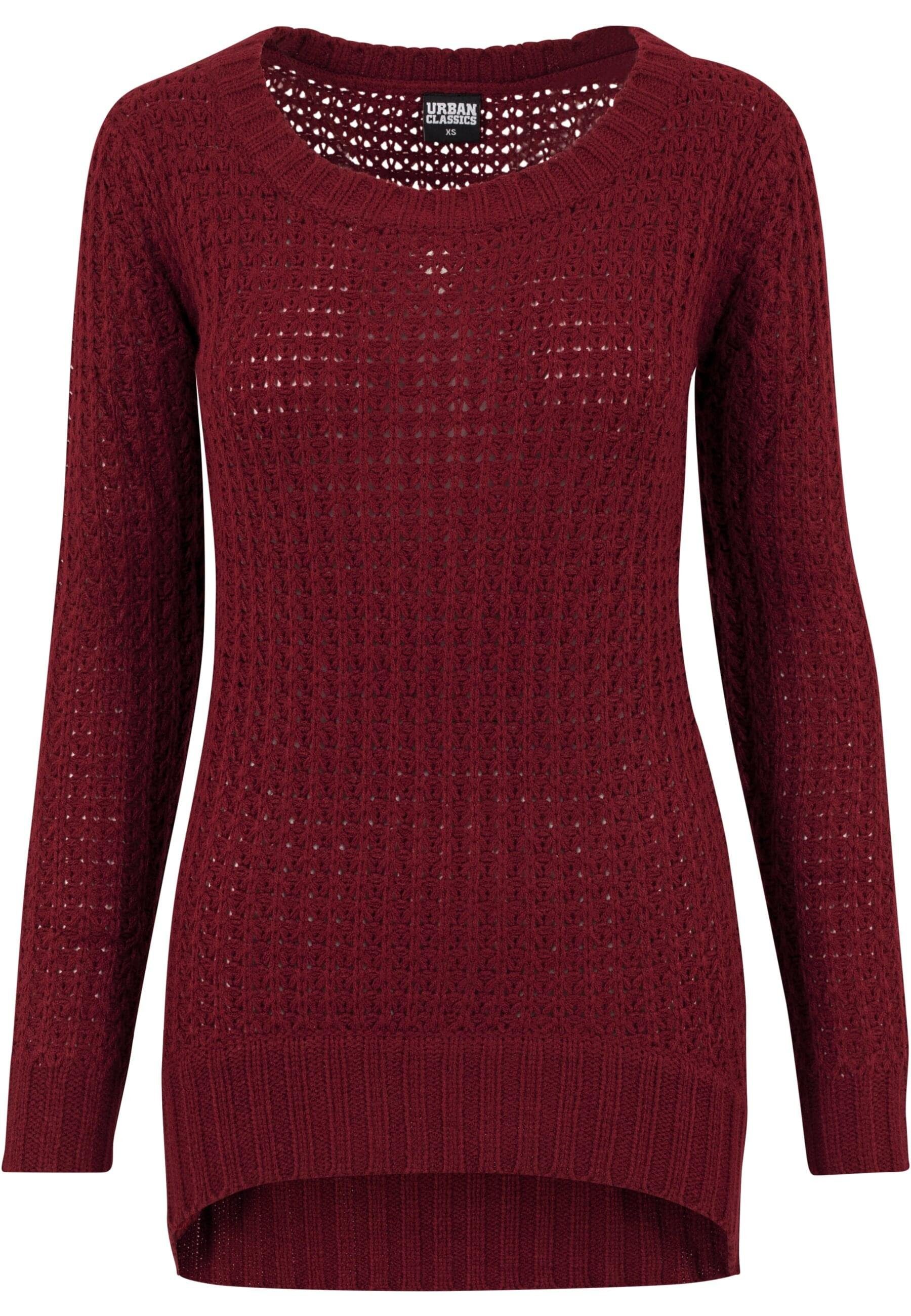 URBAN CLASSICS Rundhalspullover Urban Classics Damen Ladies Long Wideneck Sweater (1-tlg)