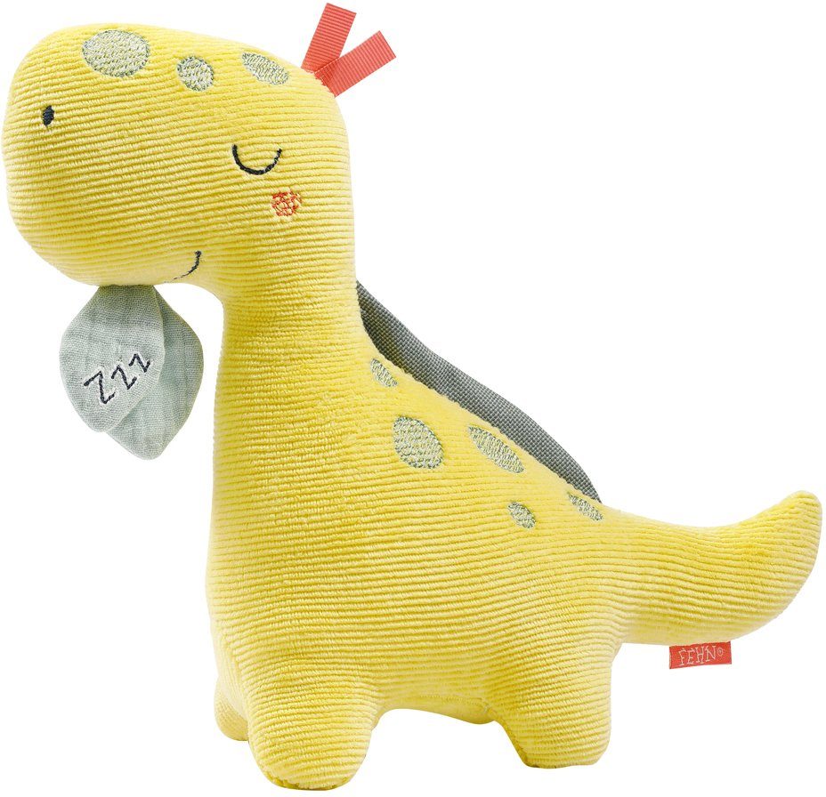 Fehn Kuscheltier Happy Dino, mit »Glow-in-the-dark«-Bestickung & Nachtlicht-Modul