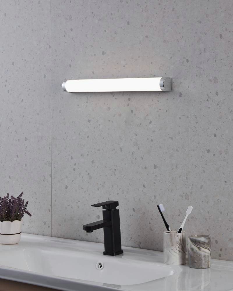 EGLO Deckenleuchte TRAGACETE 1, LED fest integriert, Neutralweiß, Badezimmerlampe, Schalter am Gehäuse, schlicht, zeitlos