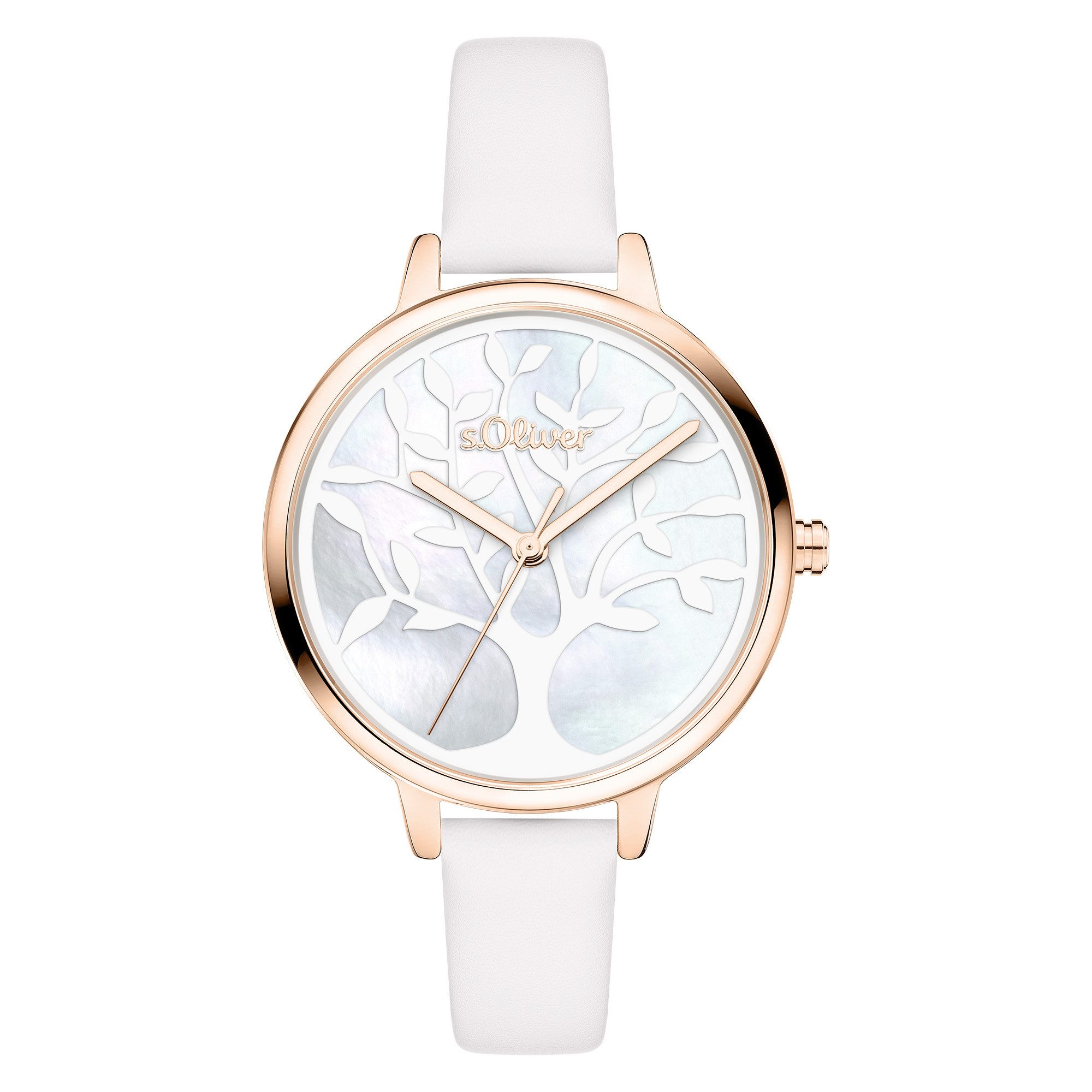 s.Oliver Quarzuhr Charming Time Kunstleder