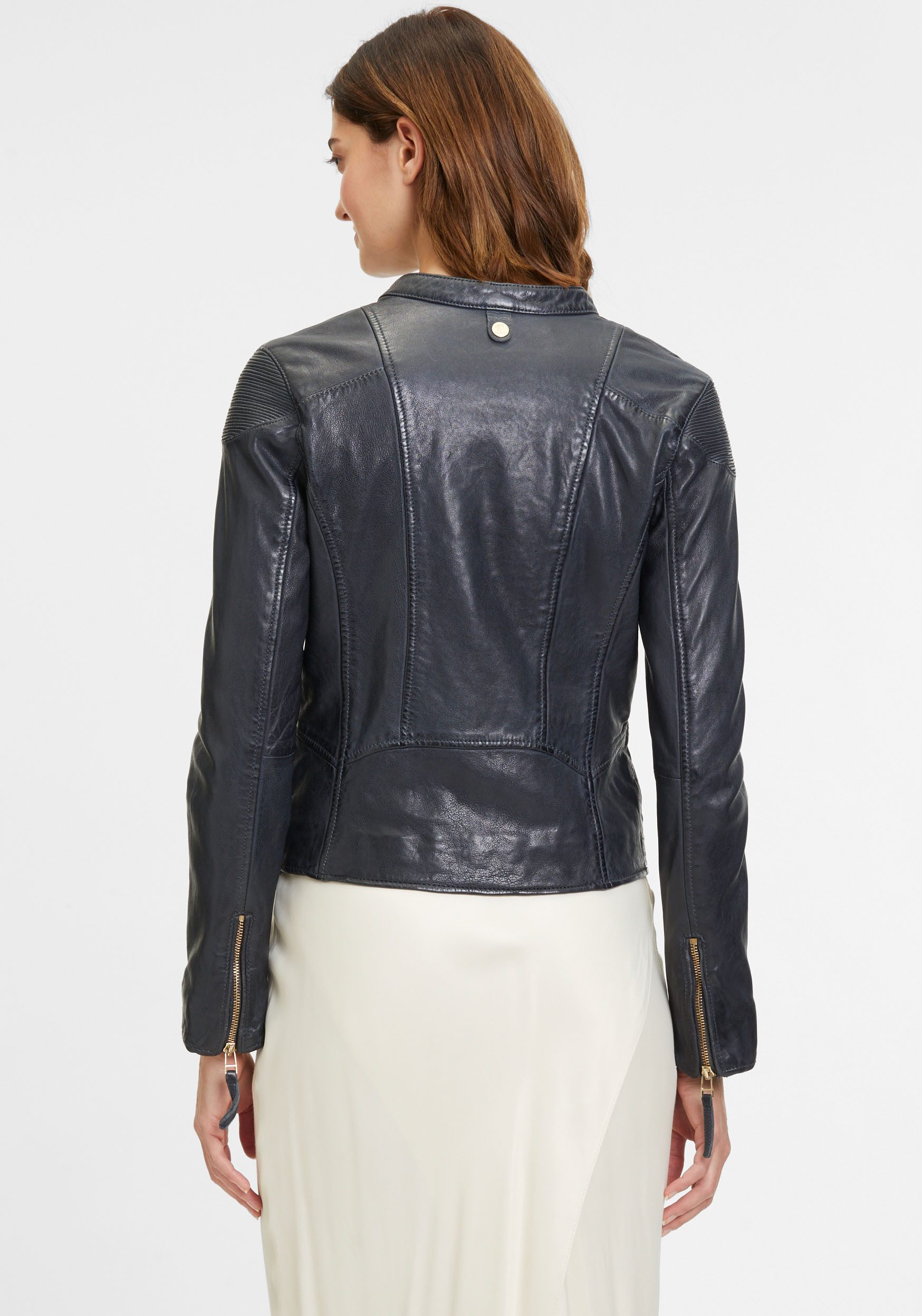 Mauritius Lederjacke GWFjella mit Reißverschluss, kleiner günstig online kaufen