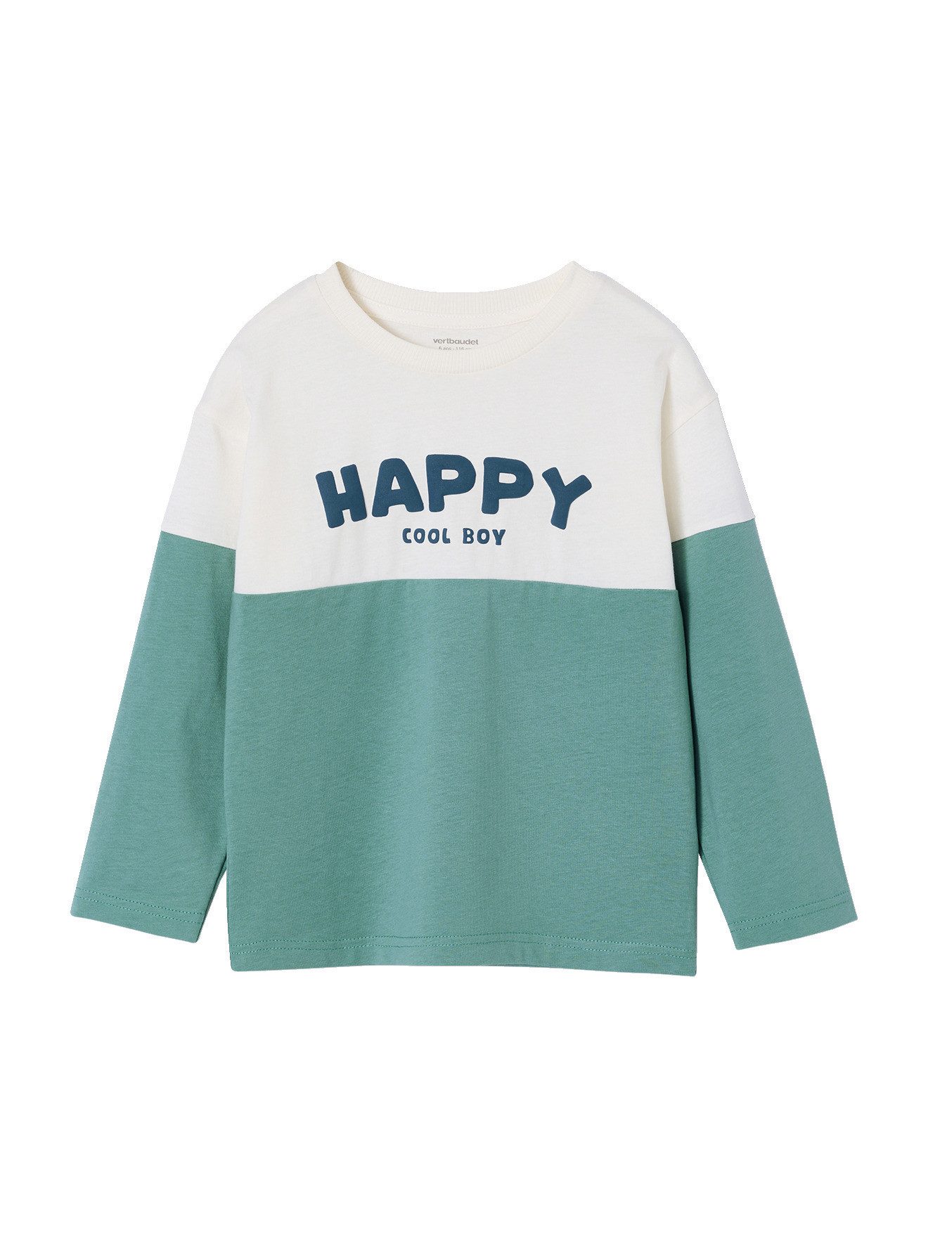 Langarmshirt Shirt in Colorblock-Design HAPPY COOL BOY, Jungen