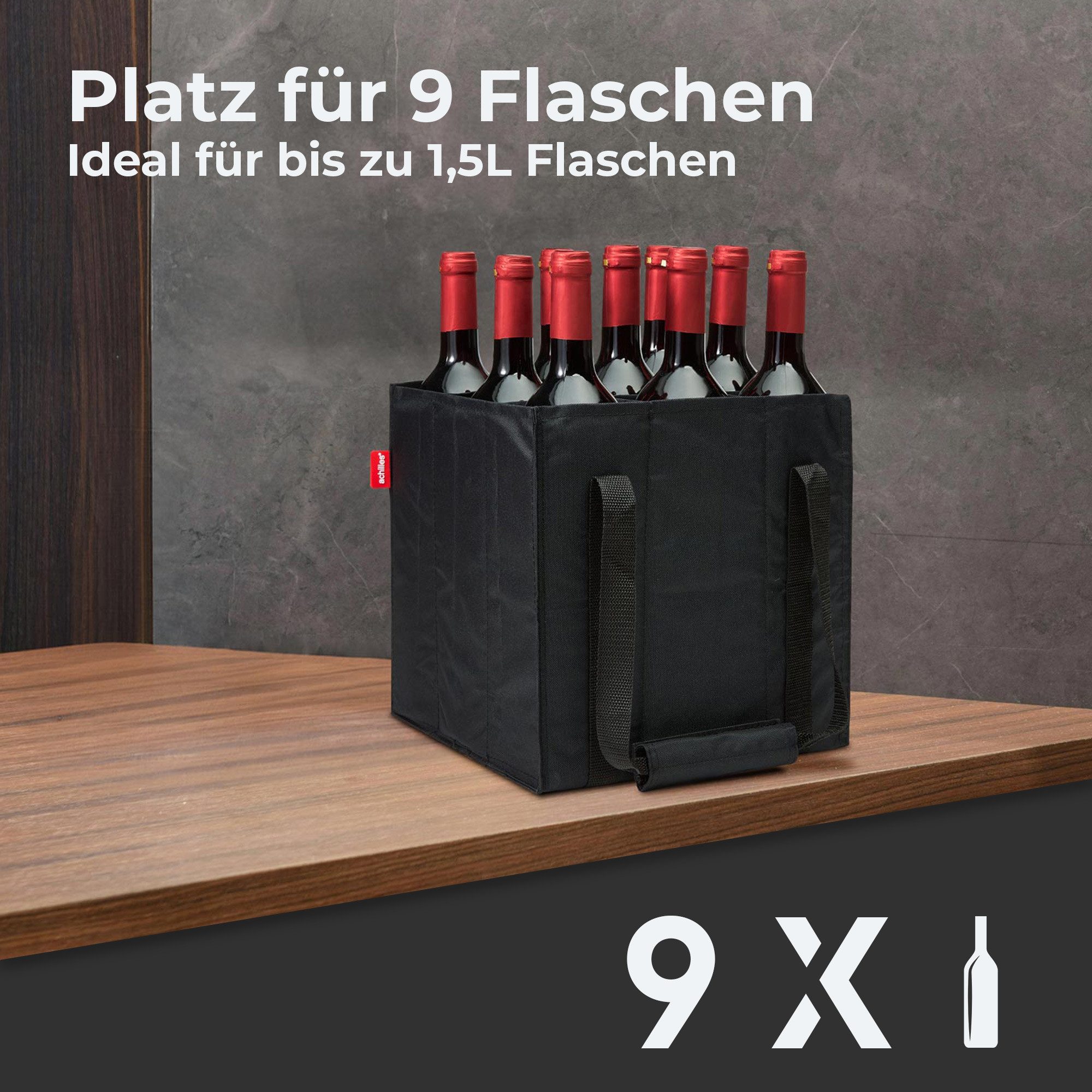achilles Flaschenkorb 9er Bottle-Bag, Flaschentasche für günstig online kaufen