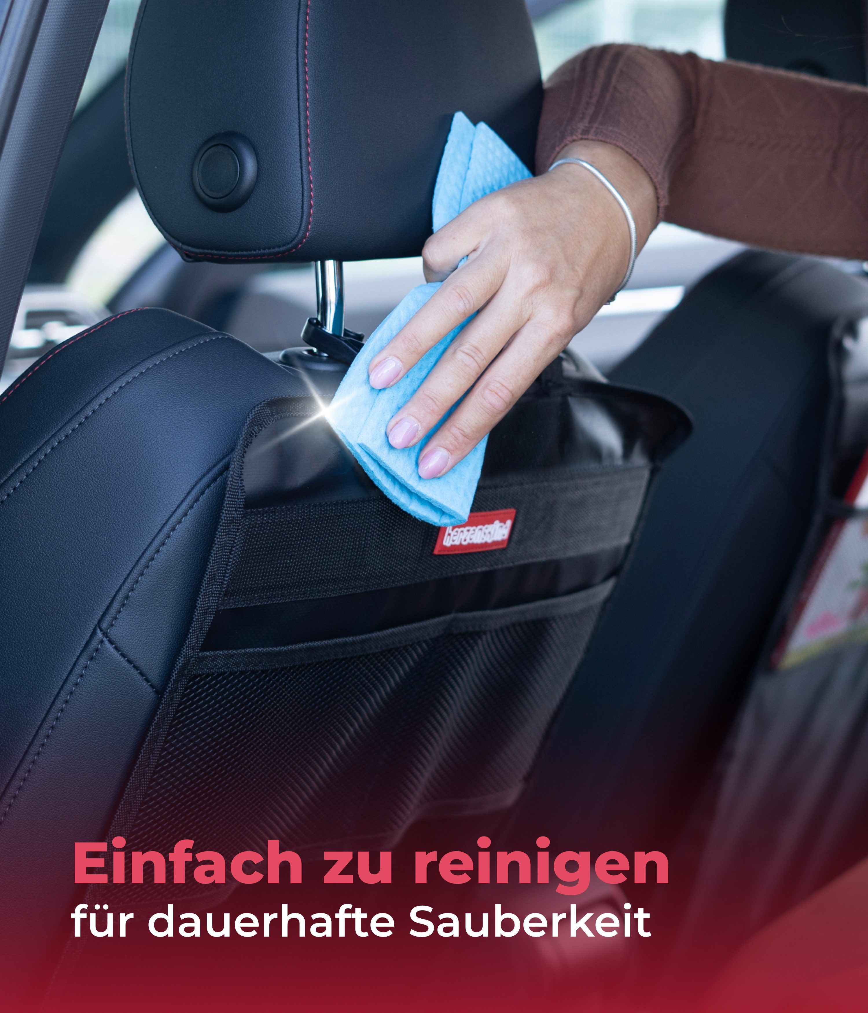 Herzenskind car seat back protector, 1-piece.