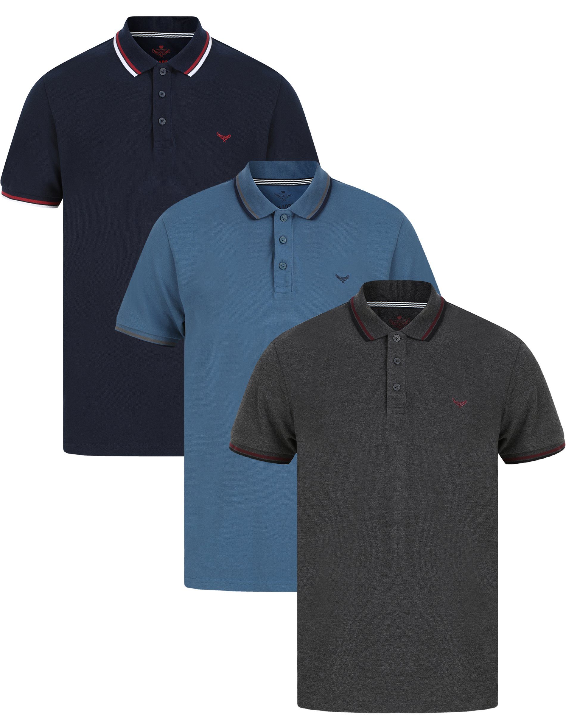 Threadbare Poloshirt Ouse (3-tlg)