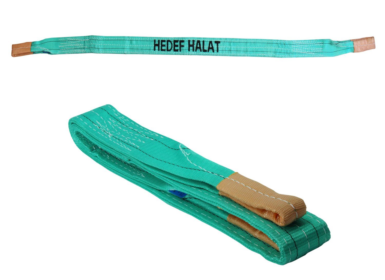 HEDEF HALAT Hebeband Hebegurt Krangurt 2 Tonnen 3.5 Meter SF: 7/1 DIN EN 1492-1 Hebeband, Abschleppgurt Polyestergurt mit Endschlaufen 2 Tonnen 3.5 Meter