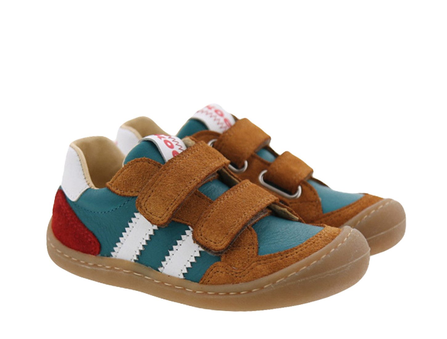 Koel Barfußschuhe Barefoot Lauflernschuh Bali Leder Oliv Schnürschuh