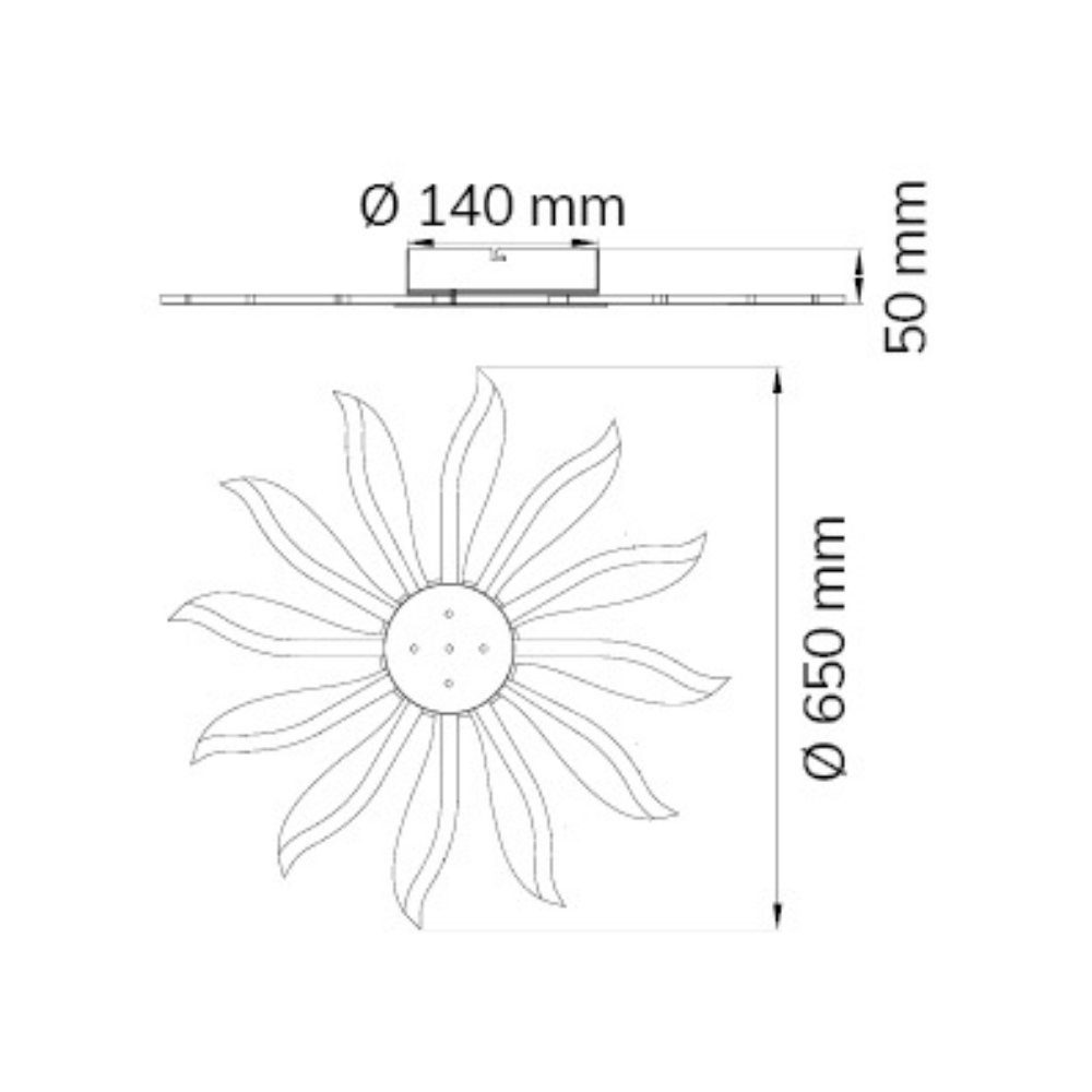 WOFI LED Wandleuchte LED Wandleuchte fest 3000K, warmweiss, Wandleuchte, Wandlampe, in LED, und verbaut, Wandlicht 1850lm Weiß enthalten: keine Ja, Chrom Leuchtmittel Angabe, Suna