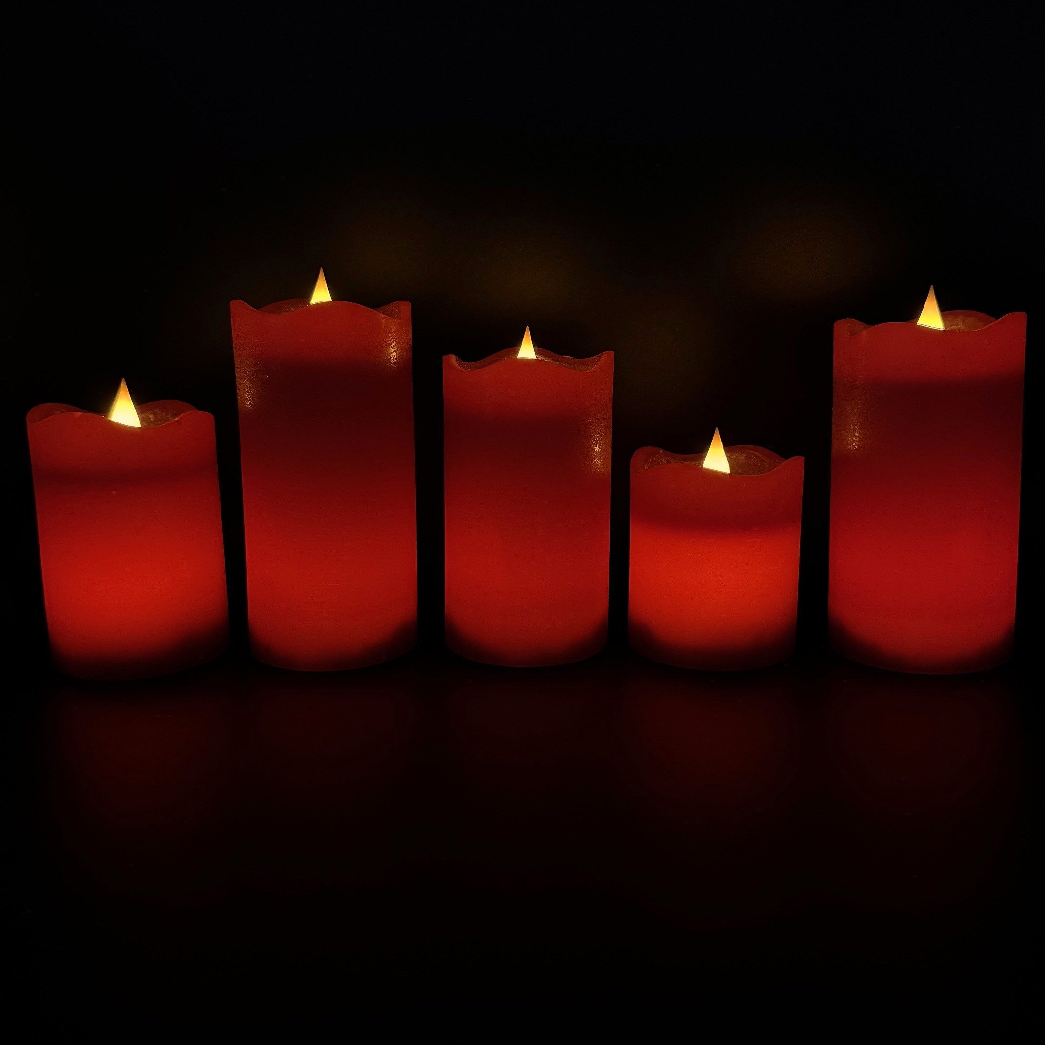 Online-Fuchs LED-Kerze 5 LED-Kerzen aus Echtwachs mit 6-Stunden Timer (real günstig online kaufen