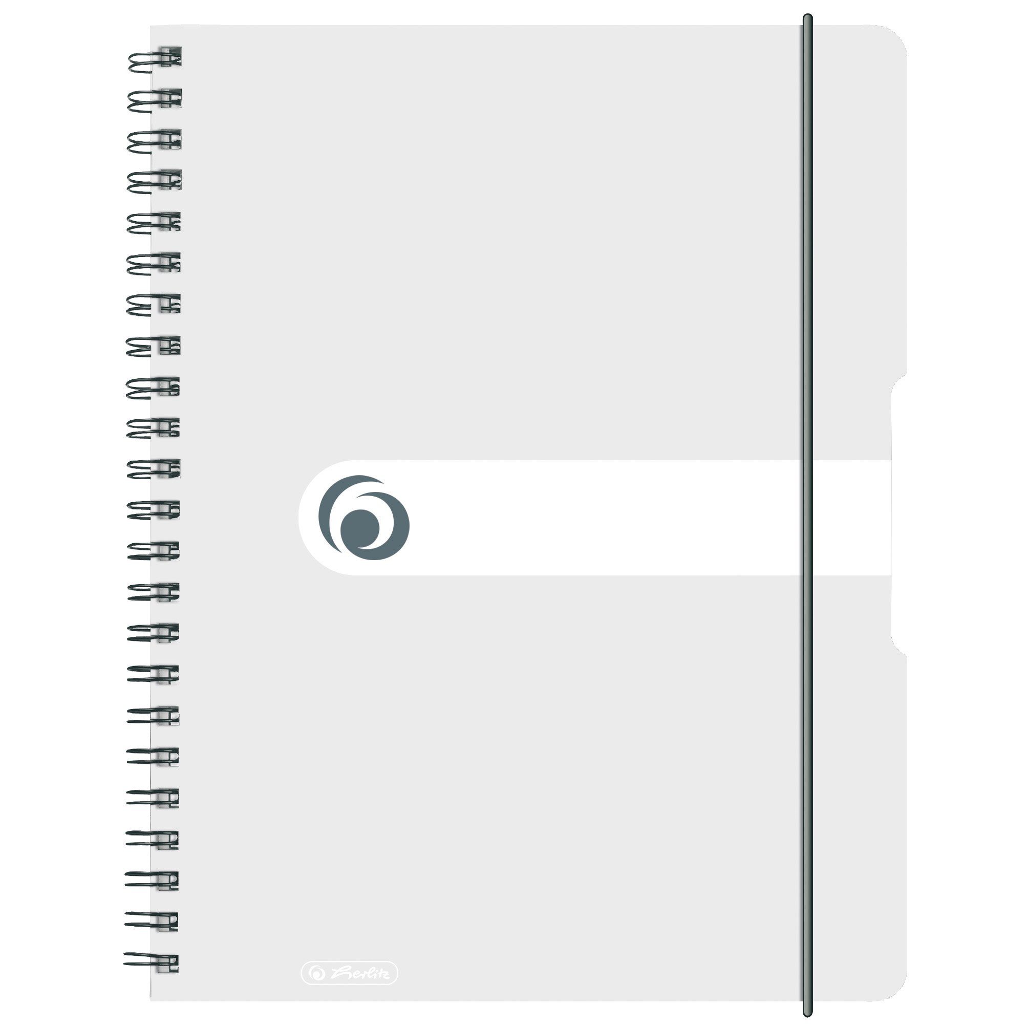 Collegeblock Herlitz Spiralblock / Collegeblock / DIN A4 / kariert / 80 Bl / transp