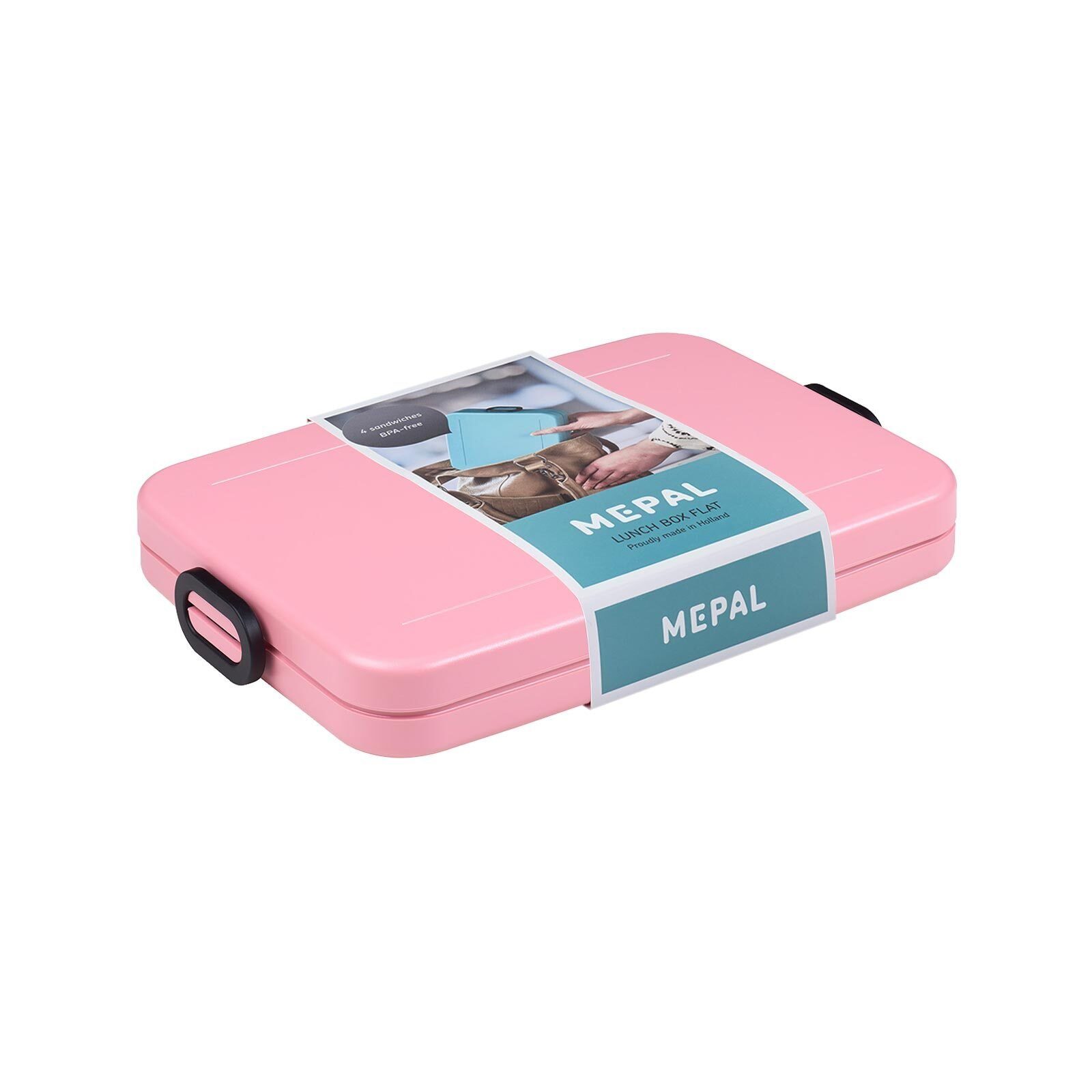 Mepal Lunchbox Take a Break Flat Lunchbox 800 ml, Acrylnitril-Butadien-Styrol (ABS), (1-tlg)