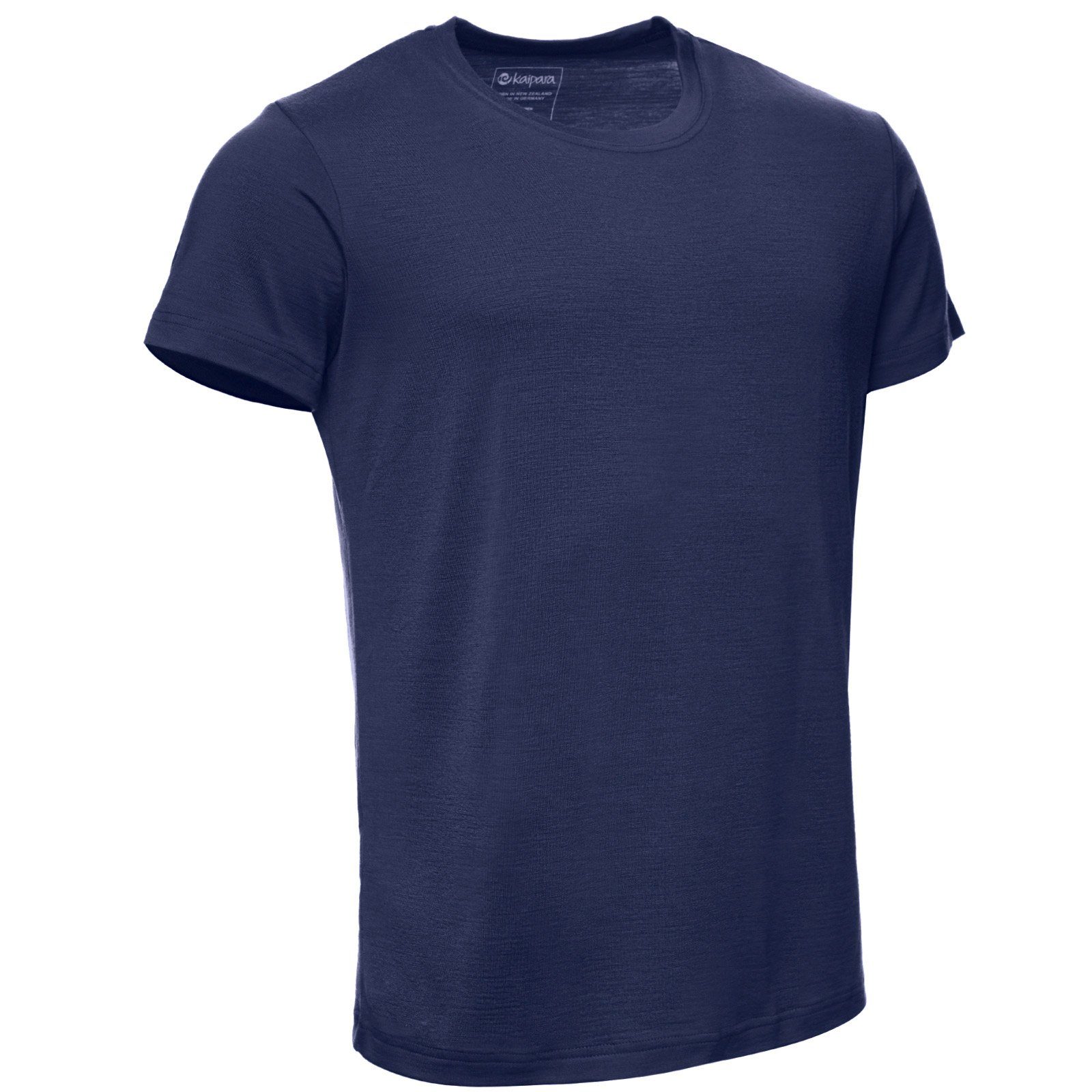 Kaipara - Merino Sportswear Funktionsshirt URBAN LIMITED Merino Shirt Herren Regular V-Neck 200 (1-tlg) aus reiner Merinowolle Made in Germany Navy