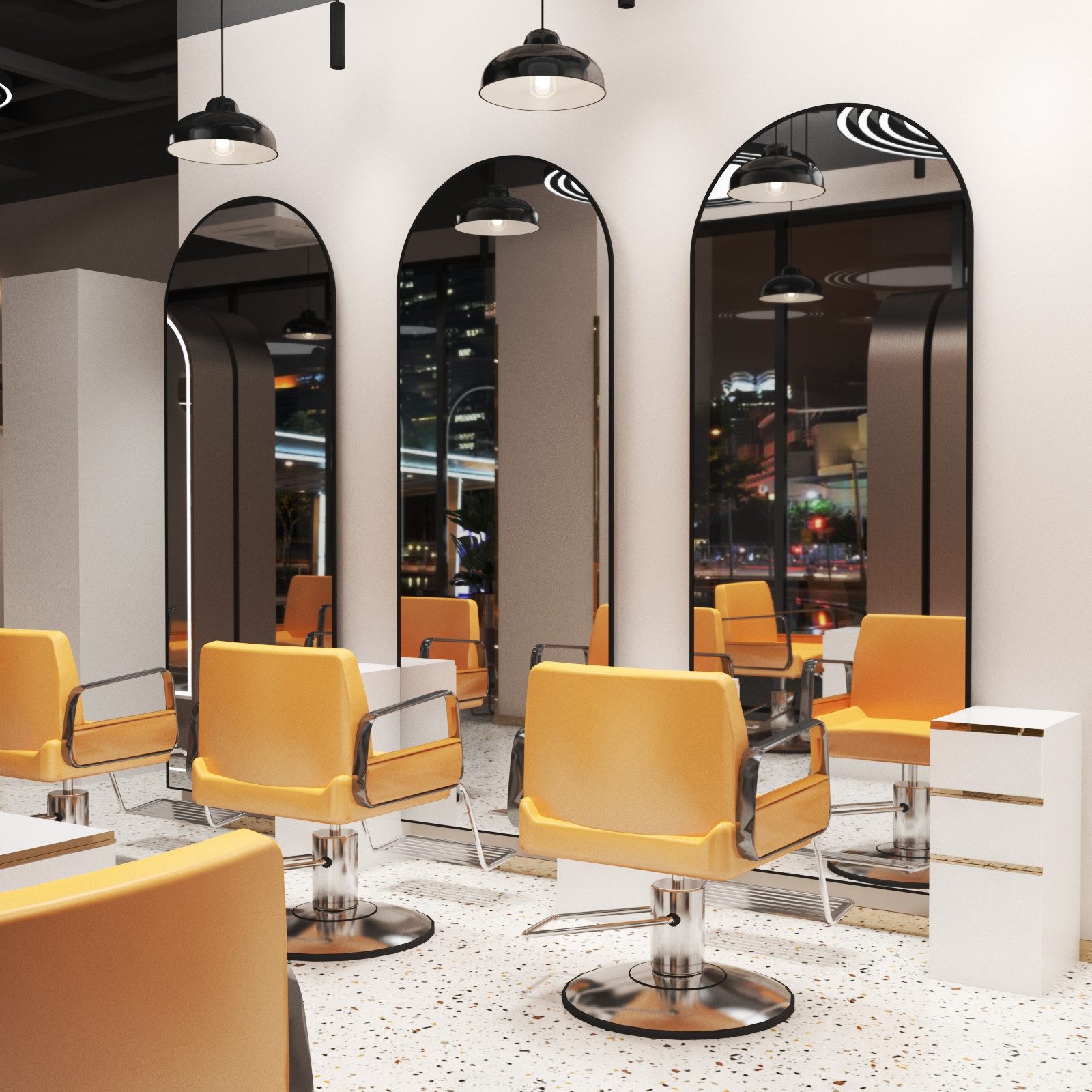 Hopibath Spiegel groß 180x80cm Friseurspiegel für Friseurladen Friseursalon günstig online kaufen