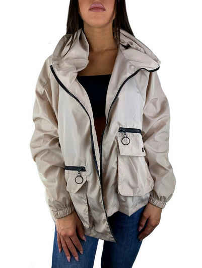 Worldclassca Windbreaker Worldclassca Damen Windbreaker Jacke Blouson Regen Bomberjacke ÜBERGANGSJACKE REIßVERSCHLUSS WASSERABWEISEND Zip Blogger NEU