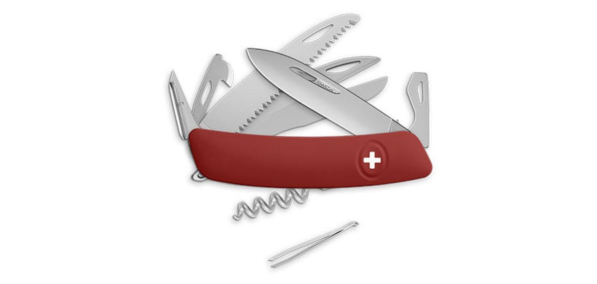 SWIZA Taschenmesser Swiza D09 Allmatt - rot 7,5 cm