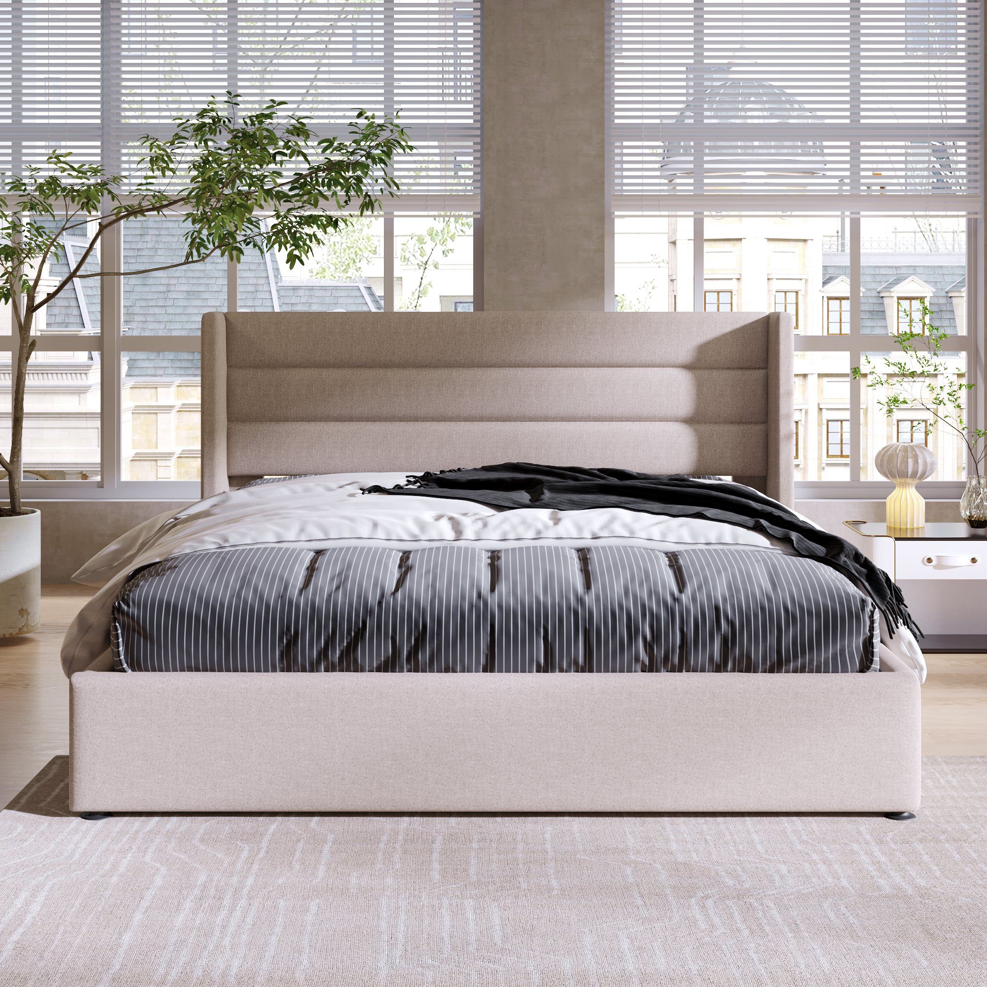 Sweiko Polsterbett (180*200cm), Doppelbett mit Kopfteil günstig online kaufen
