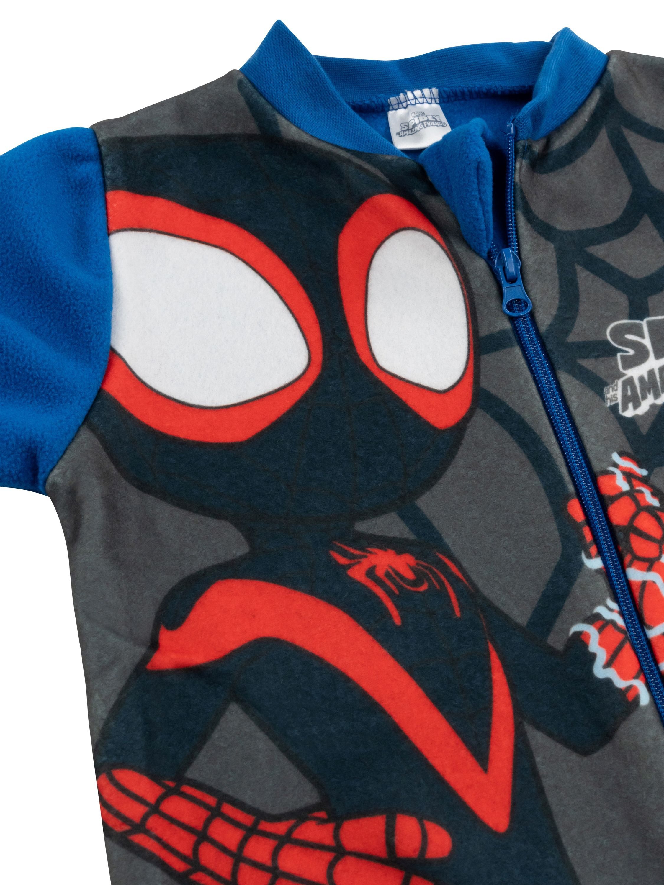 United Labels® Jumpsuit Marvel Spidey Jumpsuit Spiderman Overall Pyjama Schlafanzug langarm – Bild 5 von 5