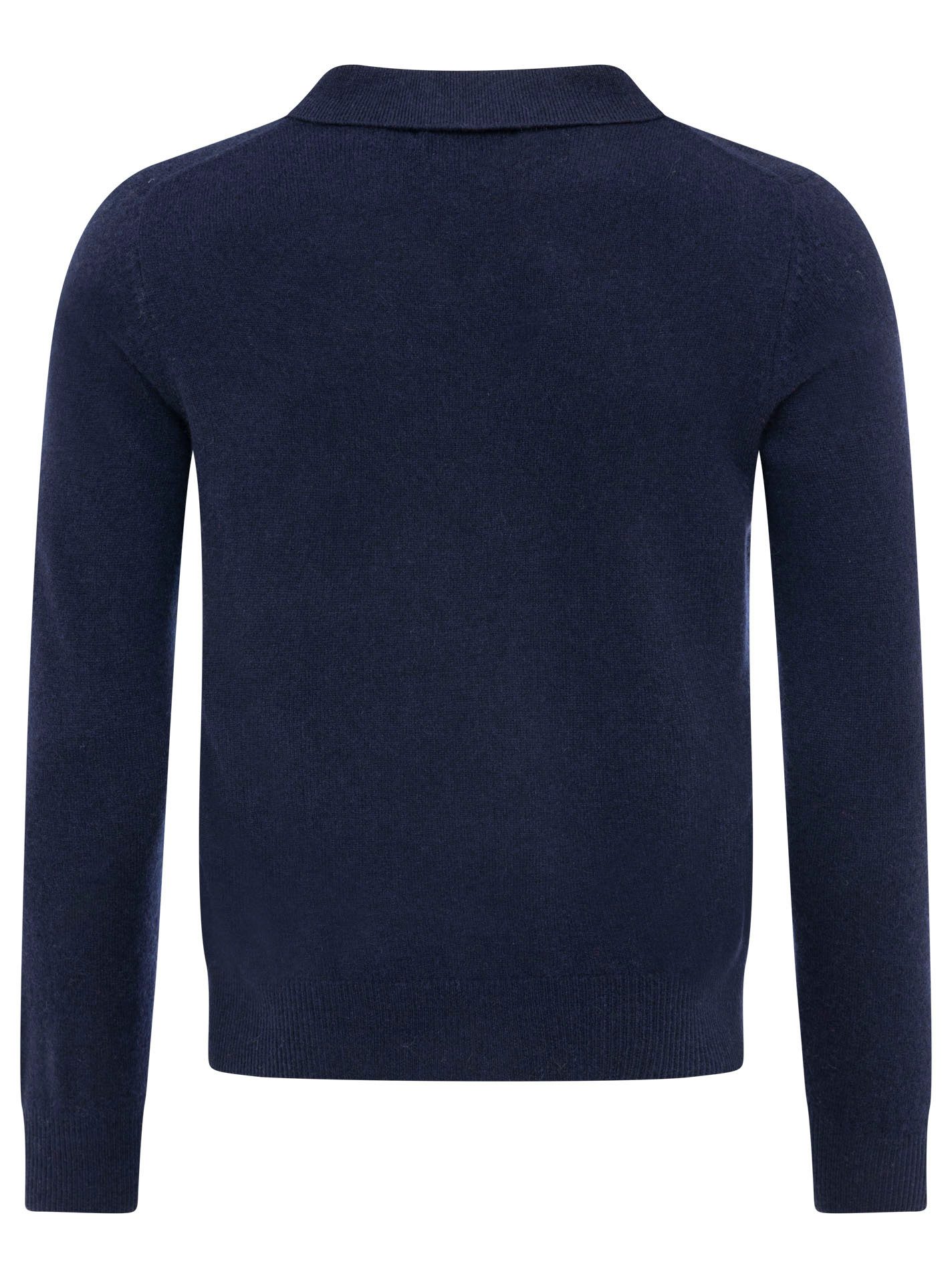 Zwillingsherz Langarm-Poloshirt 100 % Kaschmir