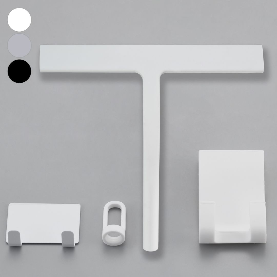 DEKAZIA Duschabzieher Silikon, Duschwischer, Fensterabzieher mit Halterung, günstig online kaufen