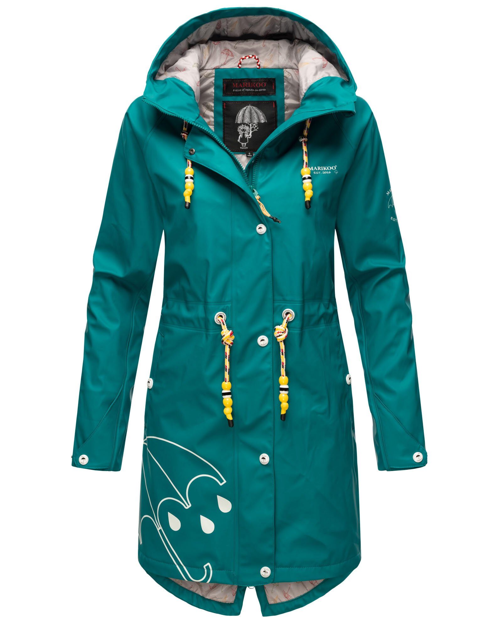 Marikoo Outdoorjacke Dancing Umbrella mit einer großen Kapuze