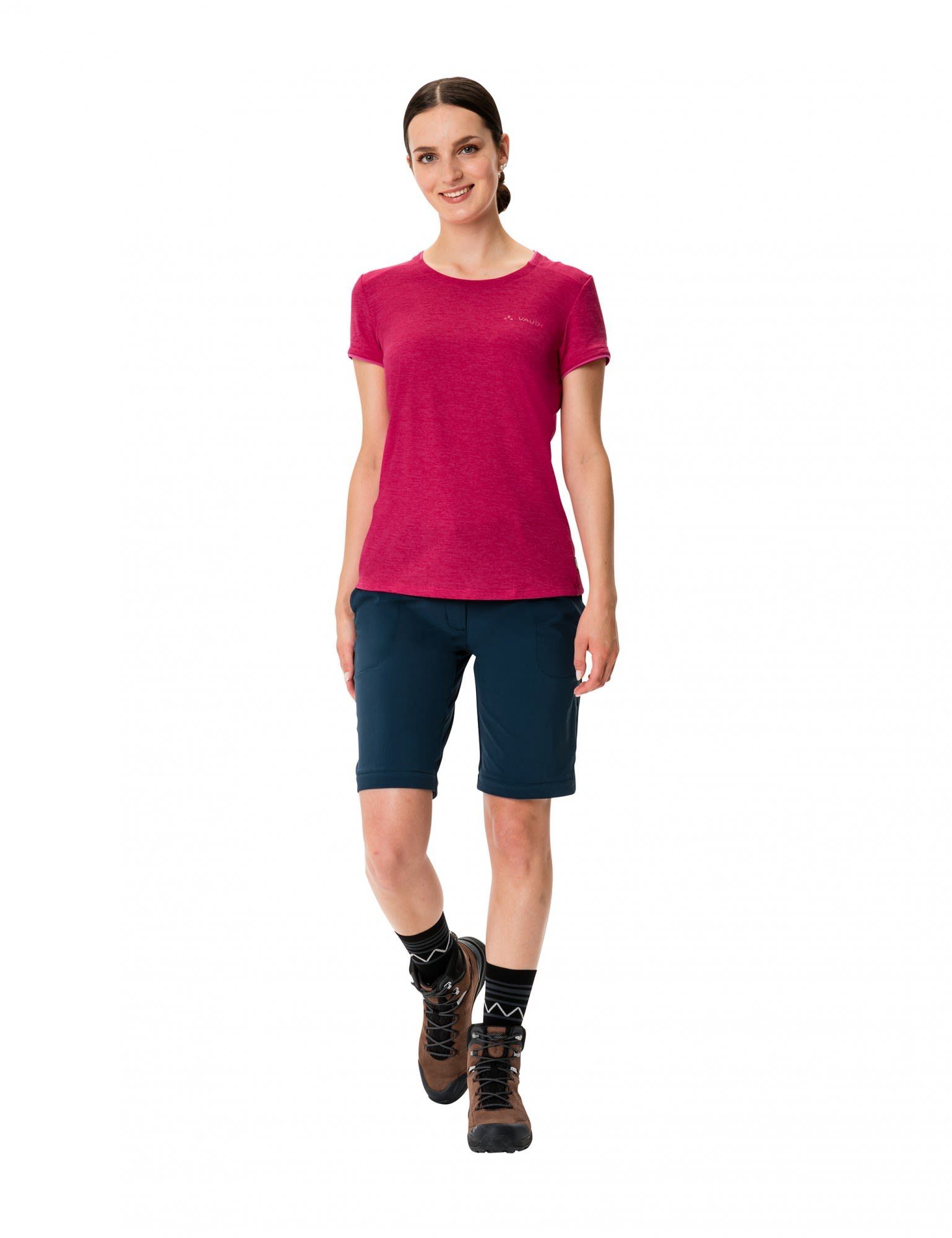 VAUDE T-Shirt Vaude Womens Essential Kurzarm-Shirt T-shirt Damen - Crimson Crimson