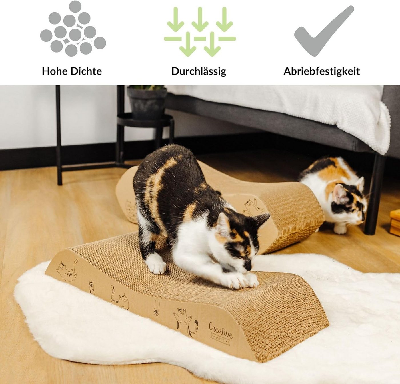 Thumbnail - Creative Pets Kratzbrett Katzen, Kratzpappe Kratzmöbel