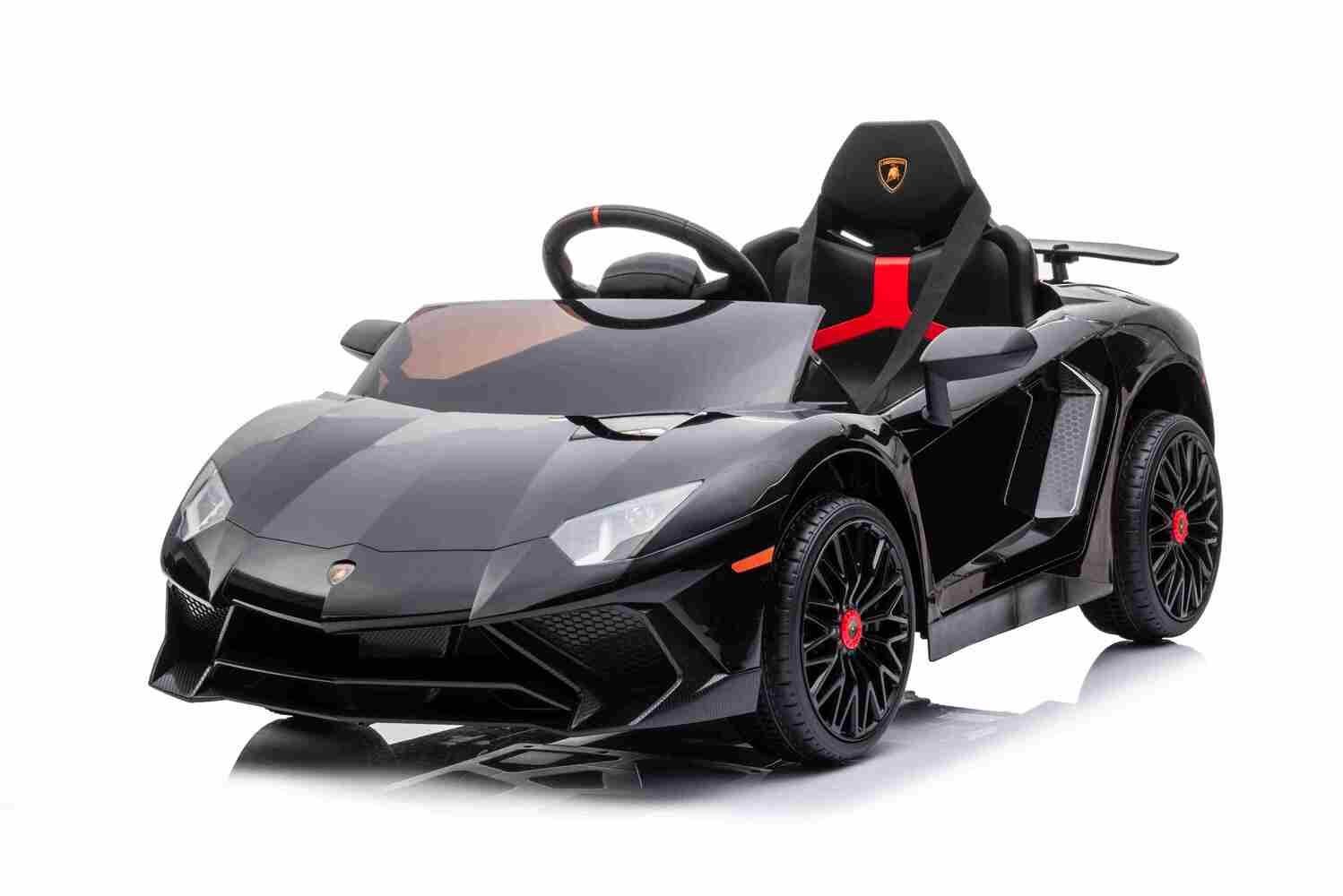 Elektrofahrzeug Schwarz SV Elektro-Kinderauto BoGi Kinderfahrzeug Lamborghini Aventador Sportwagen
