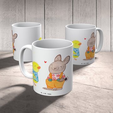 Mr. & Mrs. Panda Kinderbecher Ostern Freundschaft - Weiß - Geschenk, Kindertasse, Kinder Tasse, Ost, Kunststoff, Bruchfest