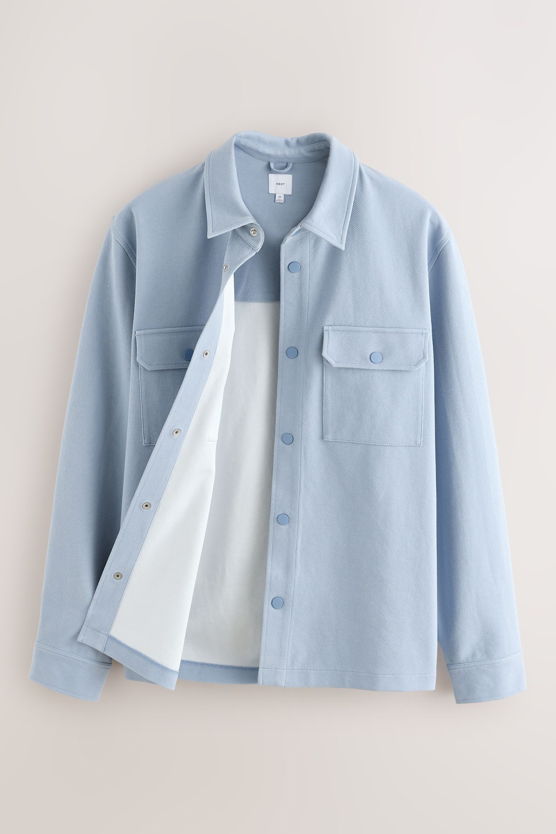 Next Hemdjacke Hemdjacke mit Druckknopfverschluss aus Jersey (1-St)