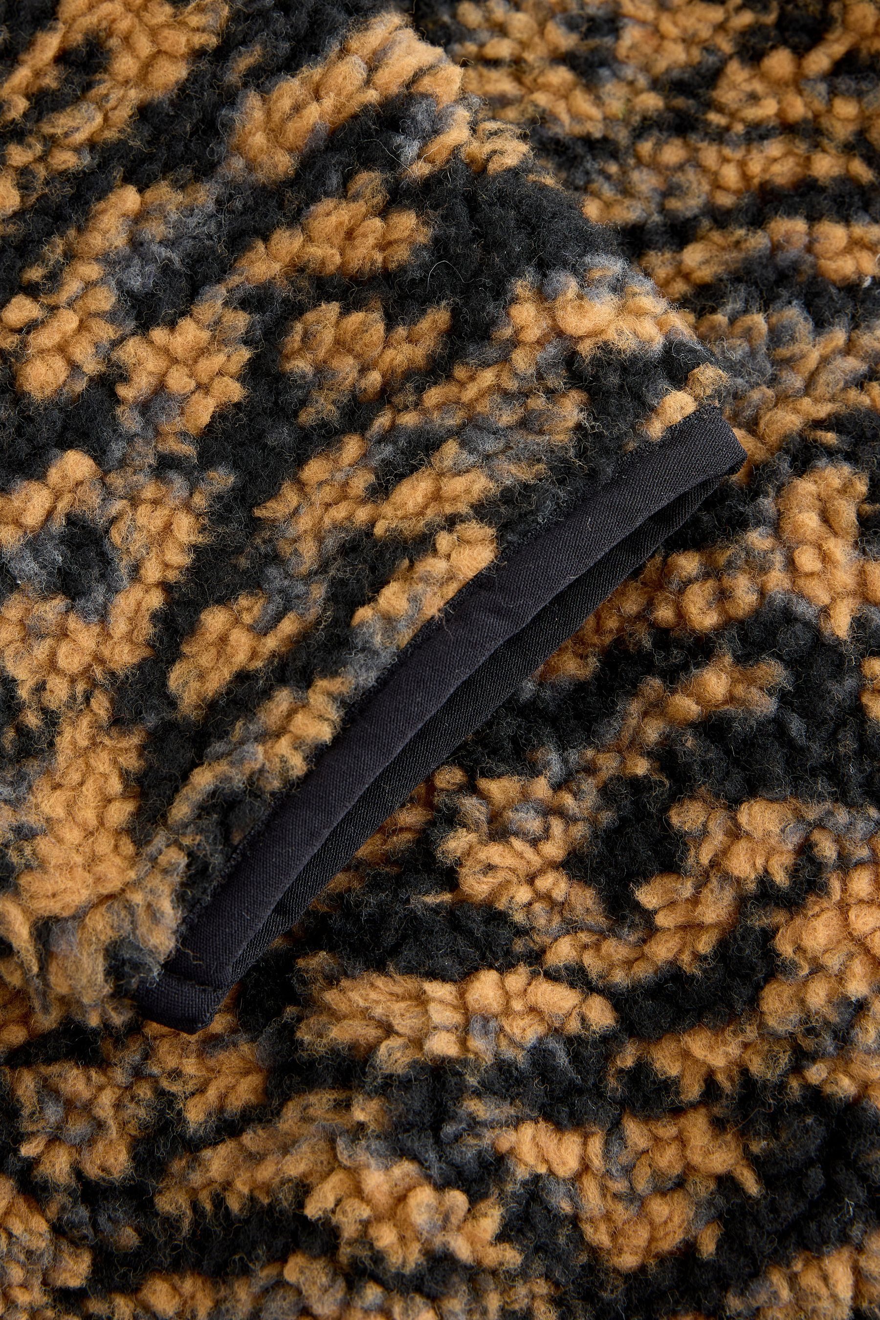 Next Fleecepullover Fleece mit Print und Reißverschlussausschnitt (1-tlg) günstig online kaufen