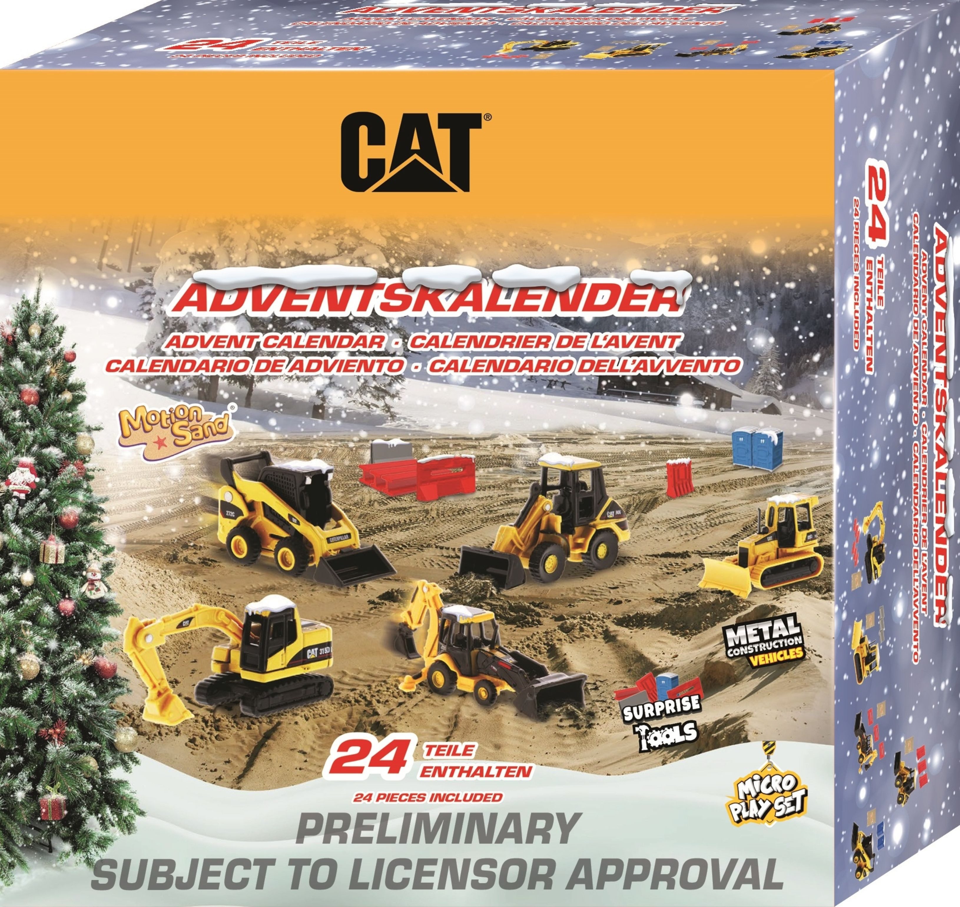 CAT Adventskalender Carrera CAT Adventskalender 85970 24 Überraschungen 5 Autos ab 6 (1-tlg)