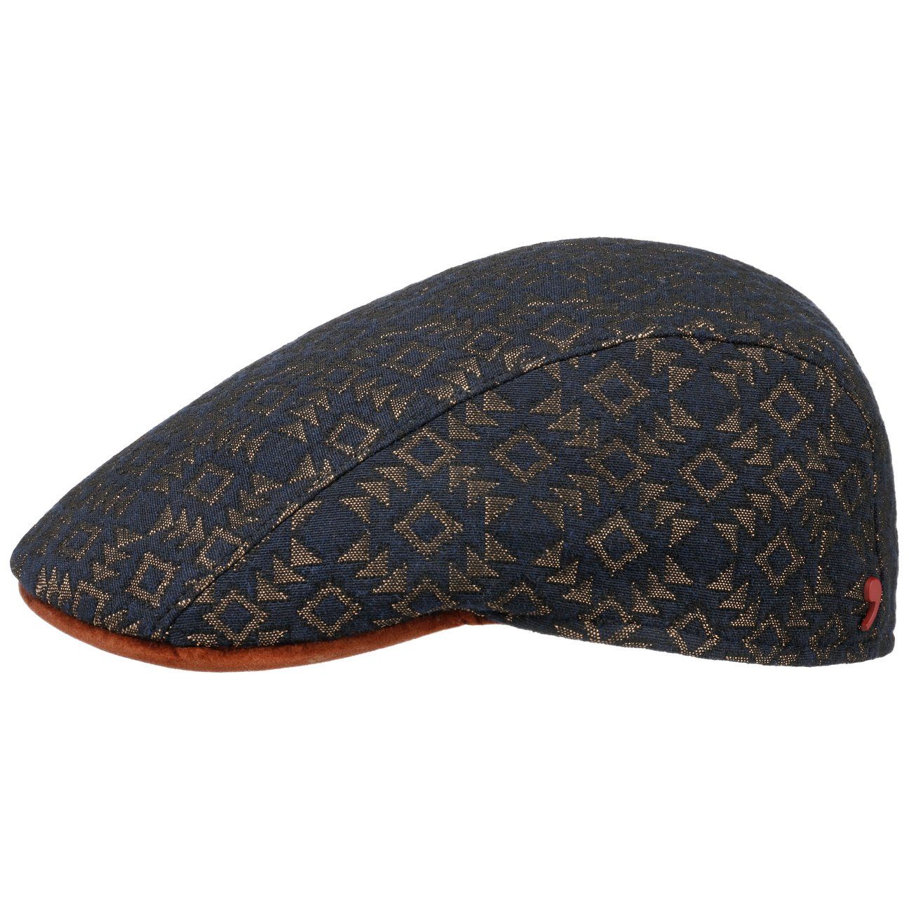 Alfonso D´Este Flat Cap (1-St) Schirmmütze mit Schirm, Made in Italy